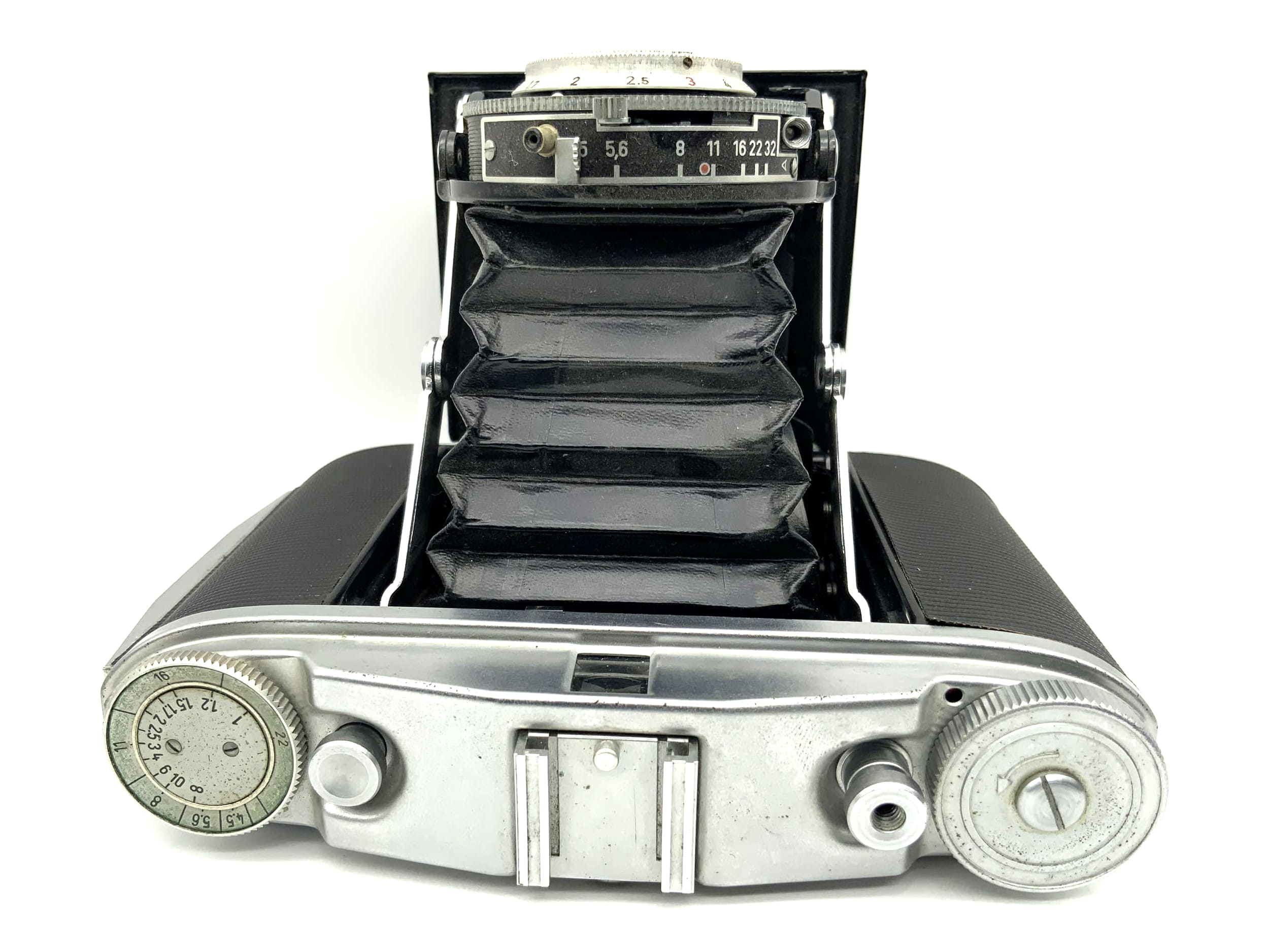 Appareil photo pliant Agfa Isolette II avec objectif Apotar 1:4.5 85mm 2 Prontor-S