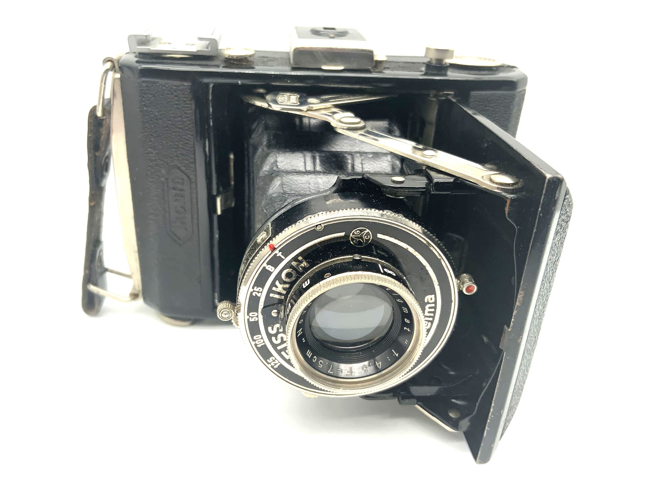 Appareil photo pliant Zeiss Ikon Ikonta 520 avec objectif Novar Anastigmat 1:4.5 7,5 cm 75 mm Telma