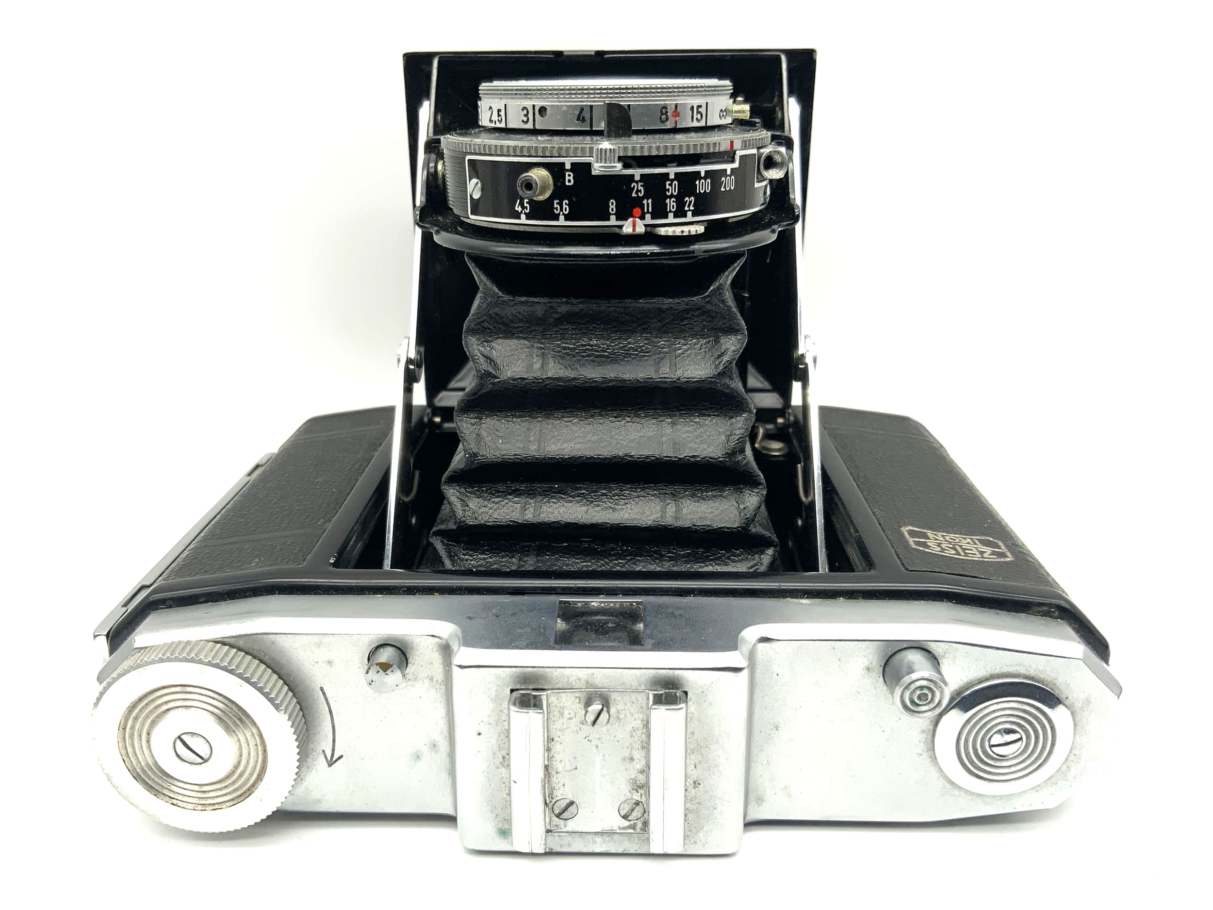 Appareil photo pliant Zeiss Ikon Nettar 517/16 avec objectif Novar Anastigmat 1:4.5 75 mm Pronto