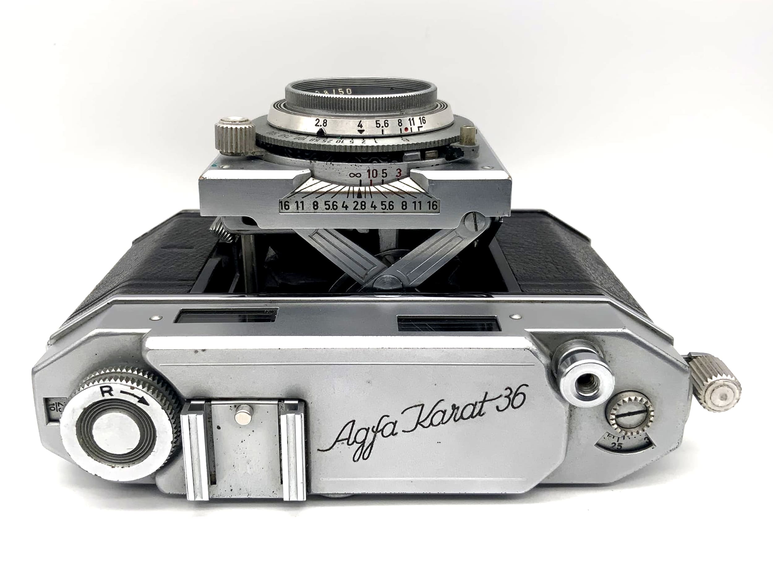 Appareil photo pliant Agfa Karat 36 avec objectif Solinar 1:2.8 50 mm Synchro-Compur