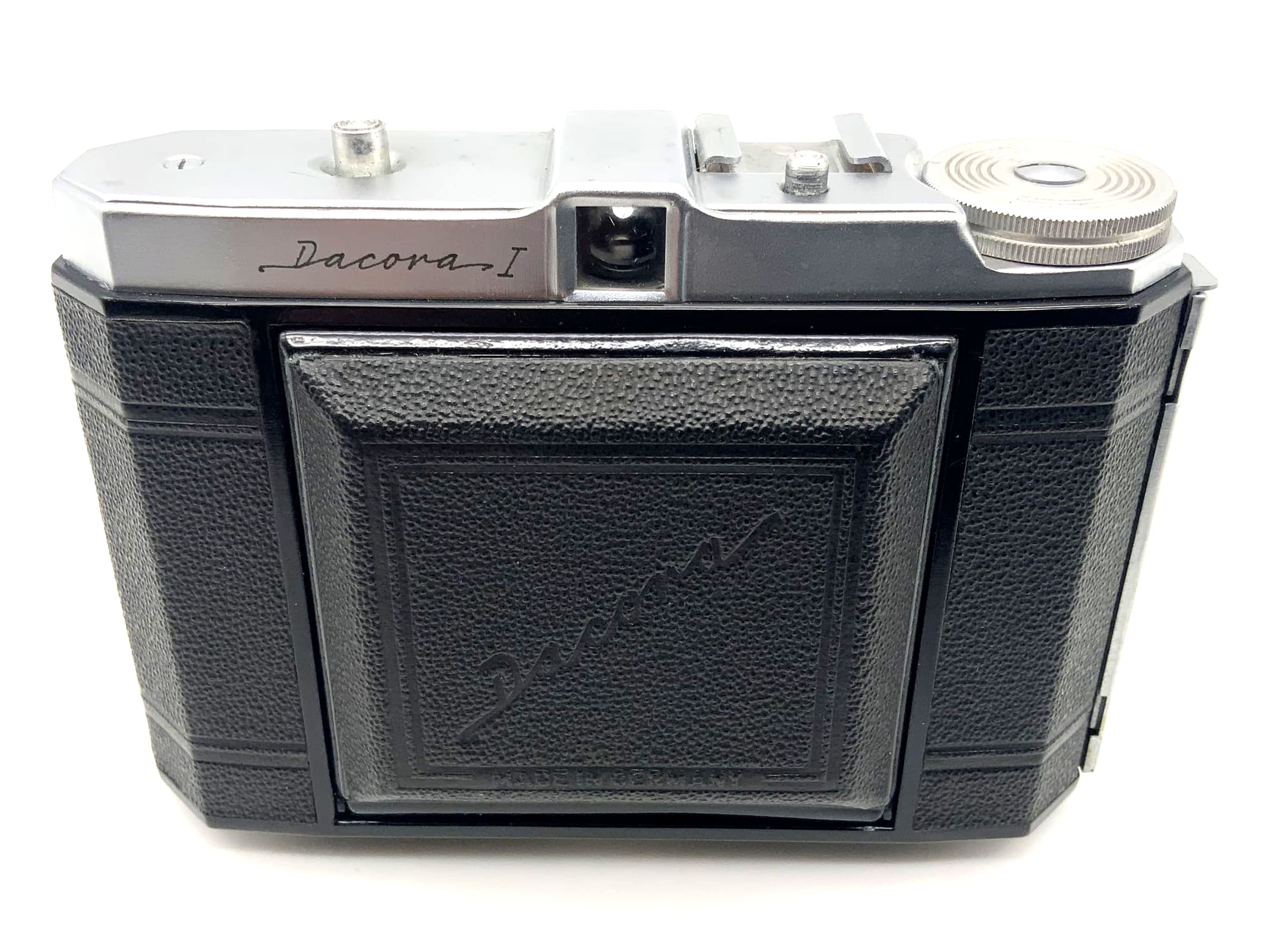 Appareil photo pliant Dacora I avec objectif Ennar 1:4.5 7,5 cm rouge C 1 Vario