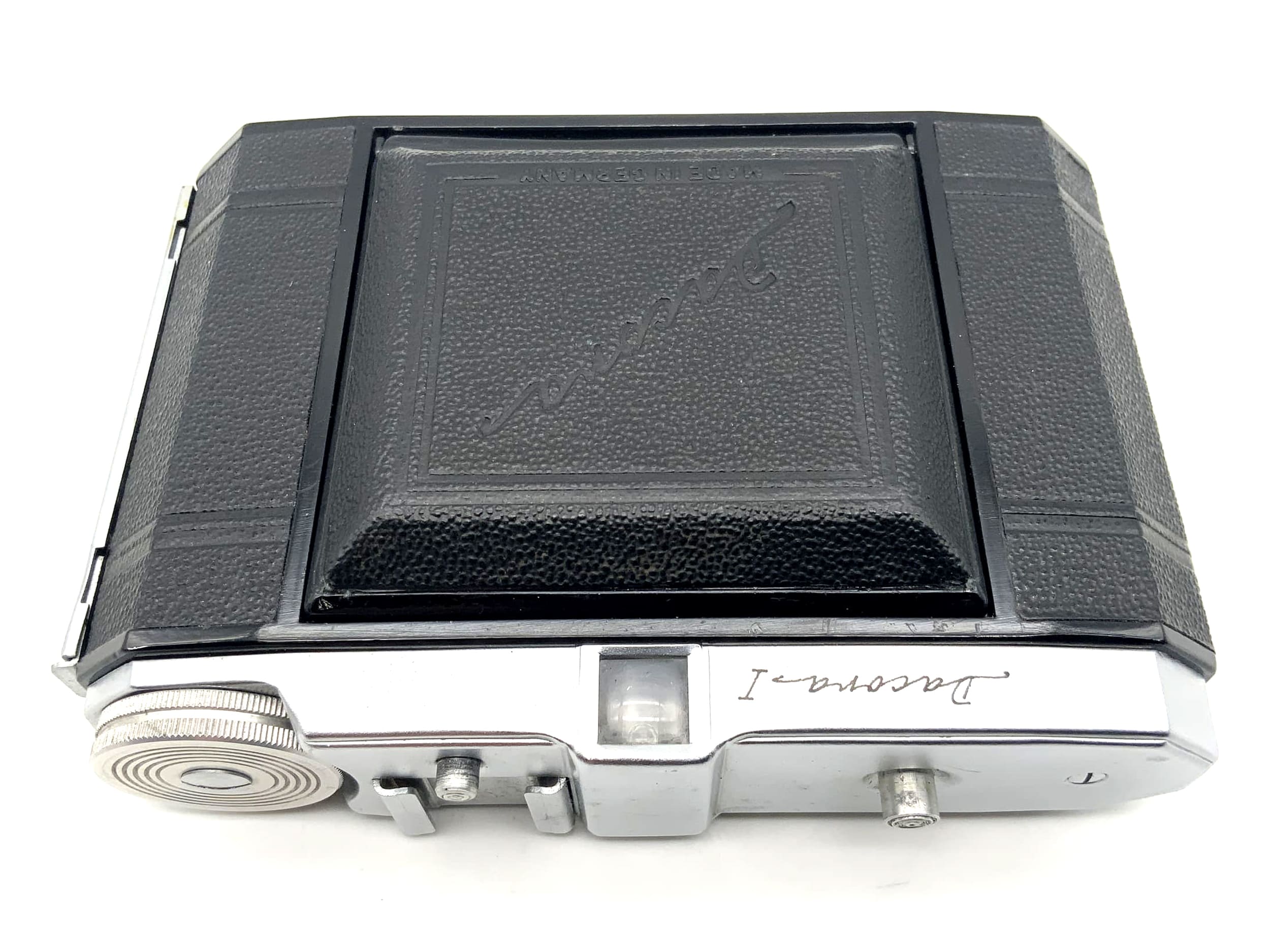 Appareil photo pliant Dacora I avec objectif Ennar 1:4.5 7,5 cm rouge C 1 Vario