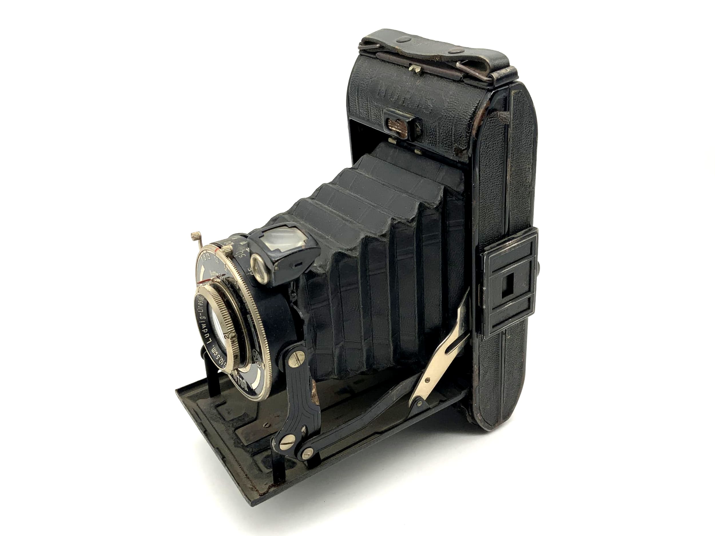 Appareil photo pliant Noris Prontor avec objectif Victar 1:4.5 10,5 cm, Ludwig-Dresden