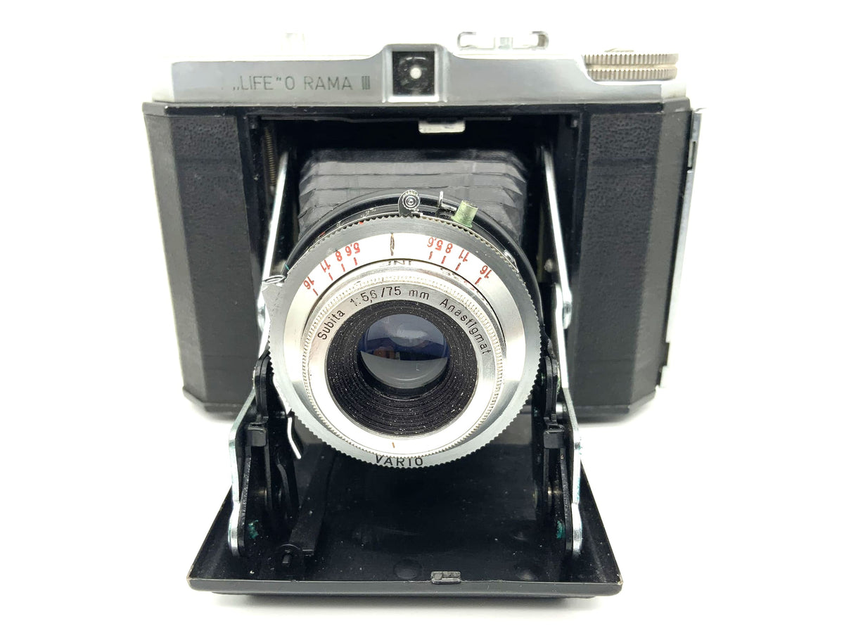 Appareil photo pliant Life O Rama III avec objectif Subita 1:5.6 75mm 3 Vario