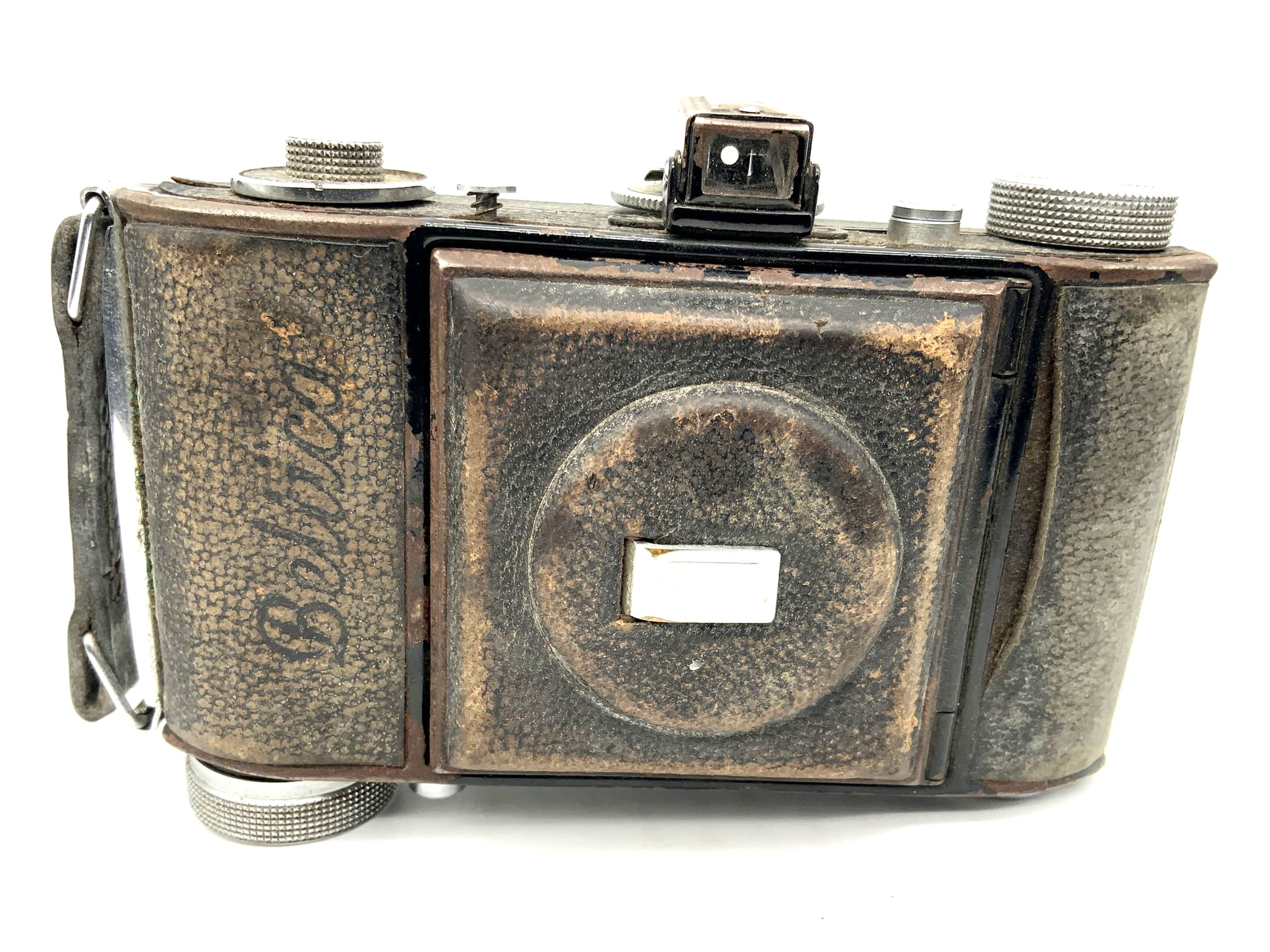 Appareil photo pliant Balda Beltica avec objectif E. Ludwig Meritar 1:2.9 50mm rouge V C.Ludor