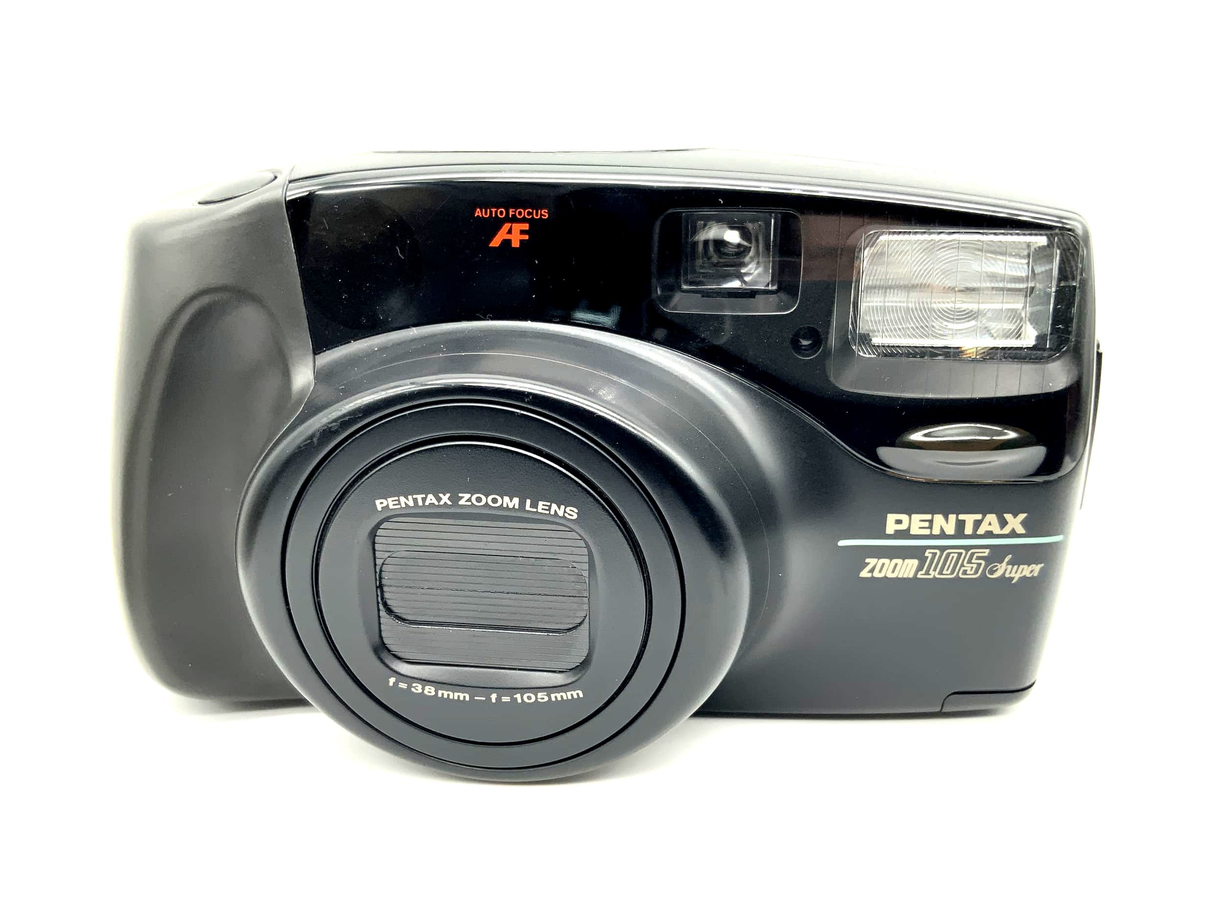 Pentax Zoom 105 Super Point&amp;Shoot avec objectif compact 38-105 mm, appareil photo argentique 35 mm