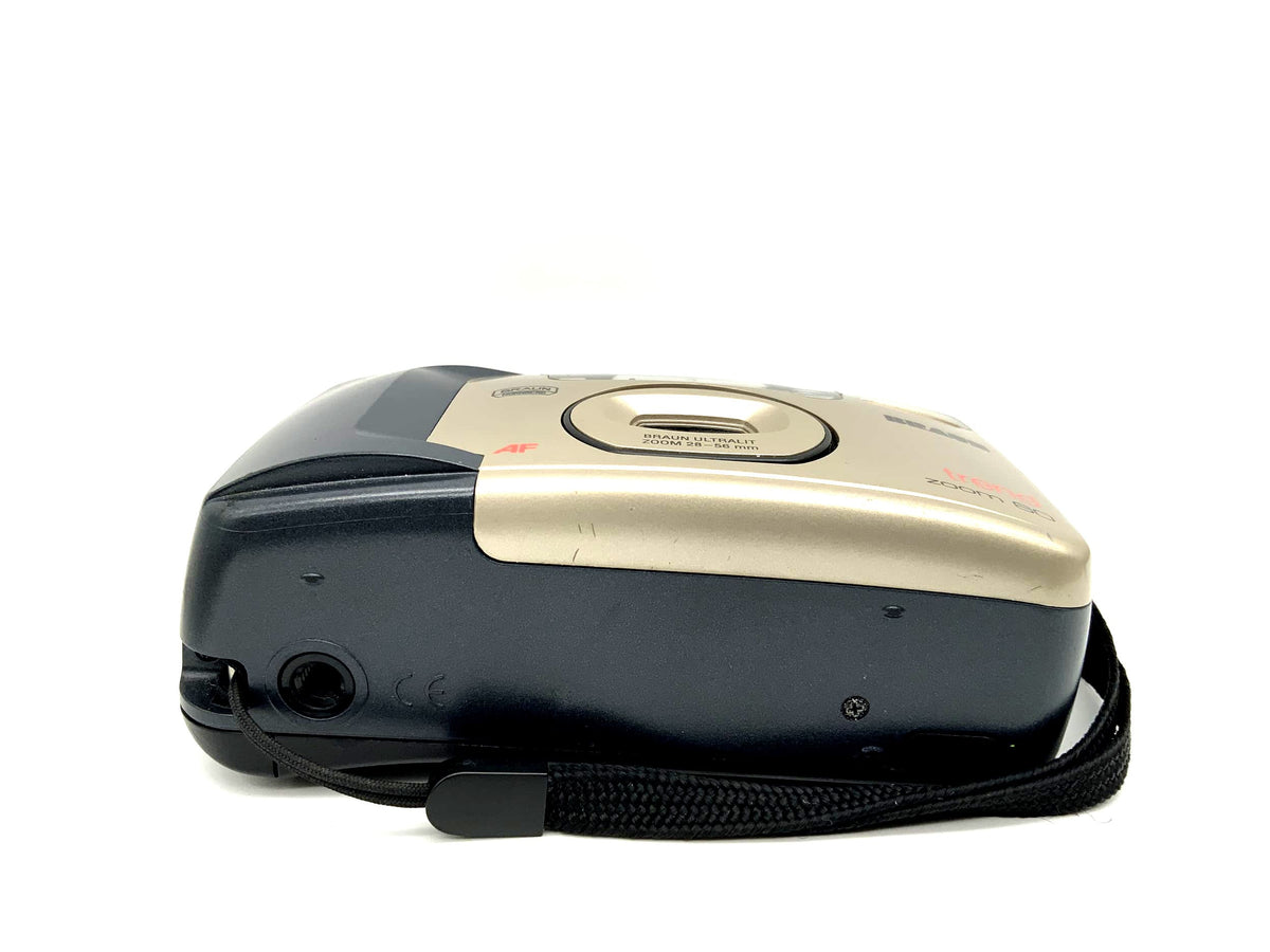 Braun Trend Zoom 60 Point&amp;Shoot avec appareil photo compact 28-56 mm et appareil photo argentique 35 mm
