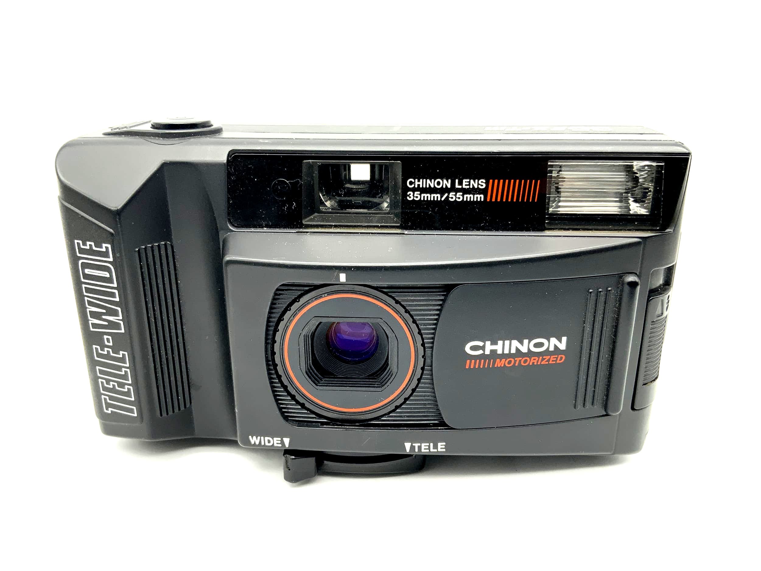 Chinon Tele-Wide Point&amp;Shoot avec appareil photo compact 35/55 mm, appareil photo analogique 35 mm