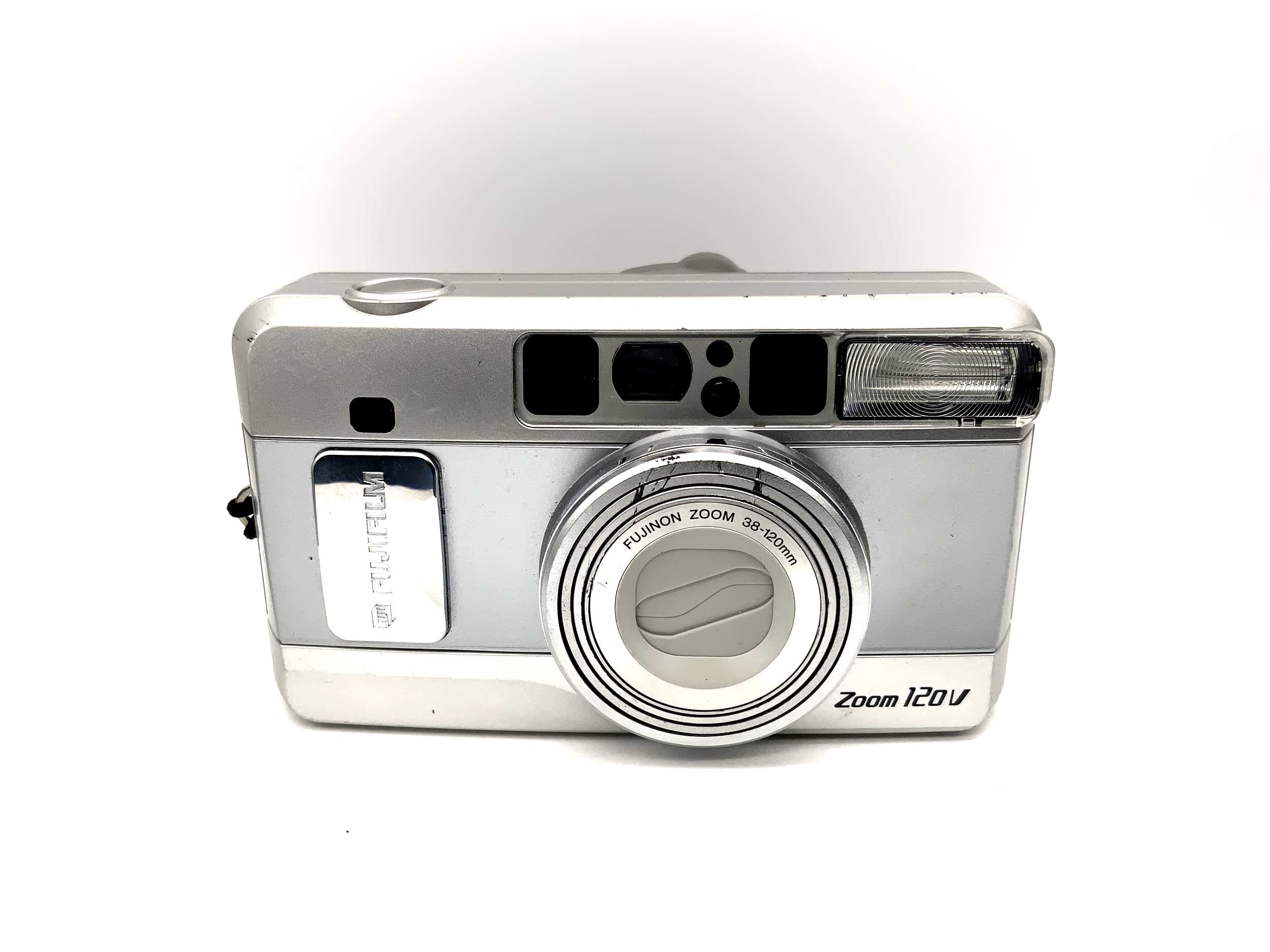 Appareil photo compact Fujifilm Zoom 120V avec objectif 38-120 mm, format 35 mm (analogique).