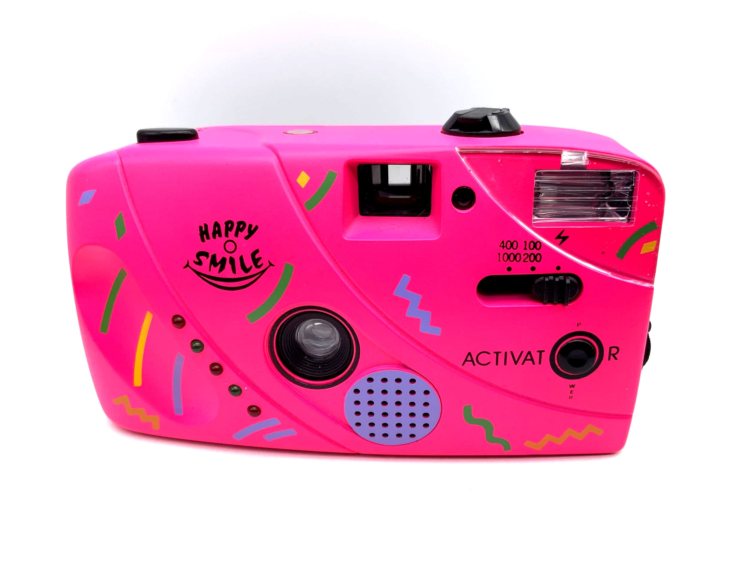 Happy Smile Activat R Appareil photo compact Point&amp;Shoot, appareil photo analogique 35 mm