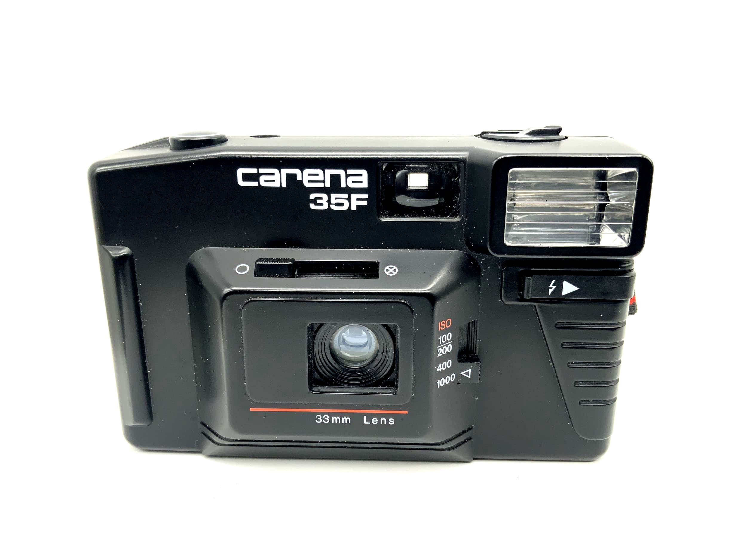 Appareil photo compact Carena 35F Point&amp;Shoot 33 mm, appareil photo argentique 35 mm ! Flash défectueux !