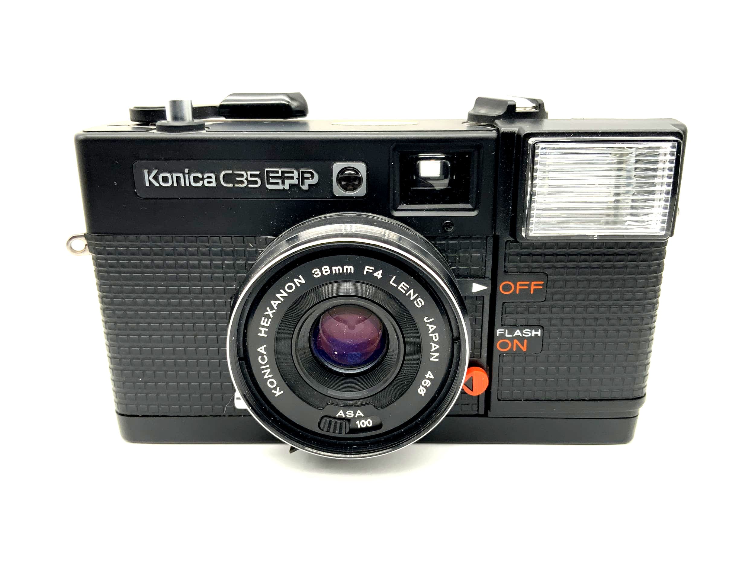 Konica C35 EFP Point&amp;Shoot, appareil photo compact 35 mm avec objectif Hexanon F4/38 mm, appareil photo argentique.