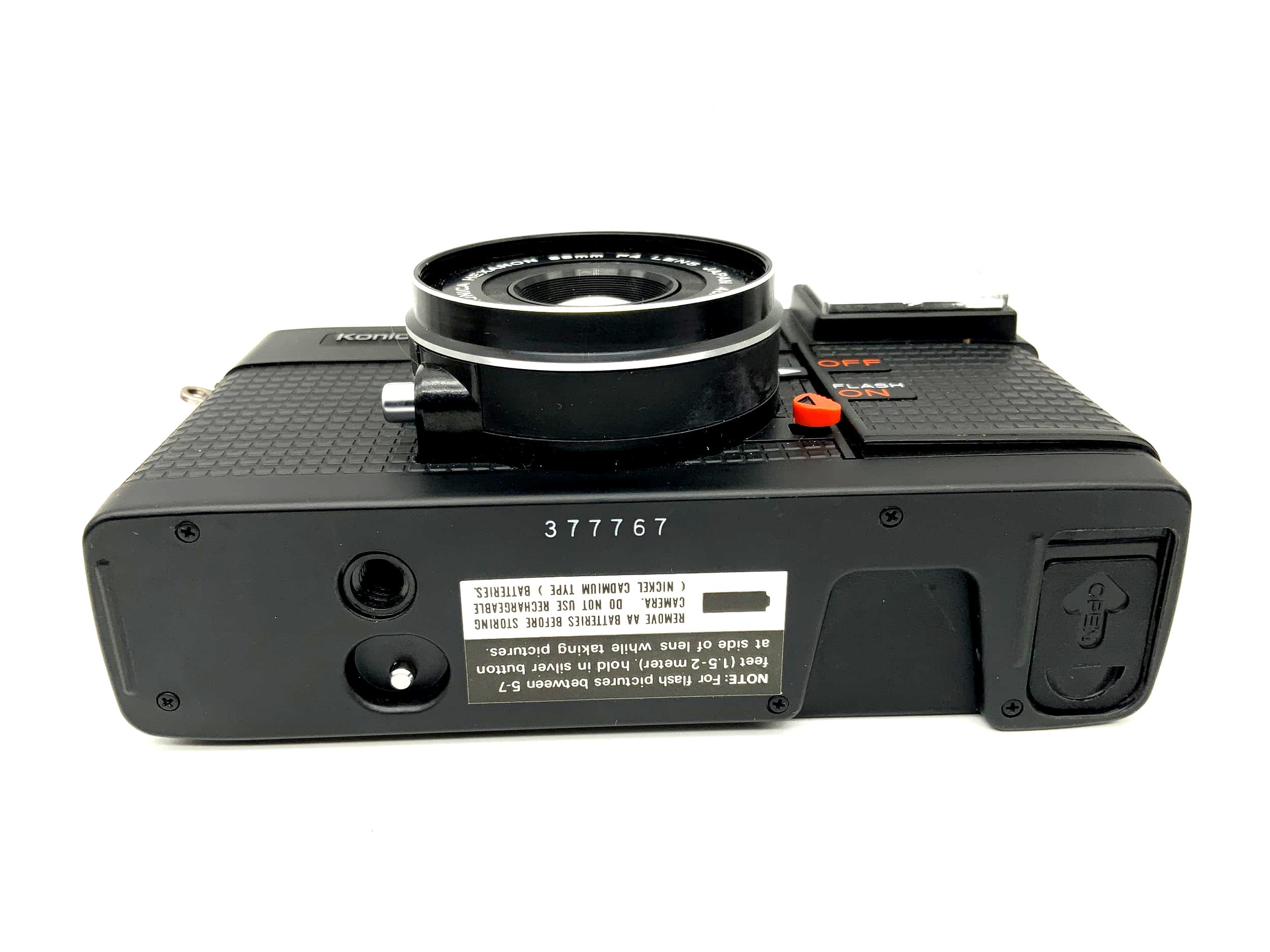 Konica C35 EFP Point&amp;Shoot, appareil photo compact 35 mm avec objectif Hexanon F4/38 mm, appareil photo argentique.