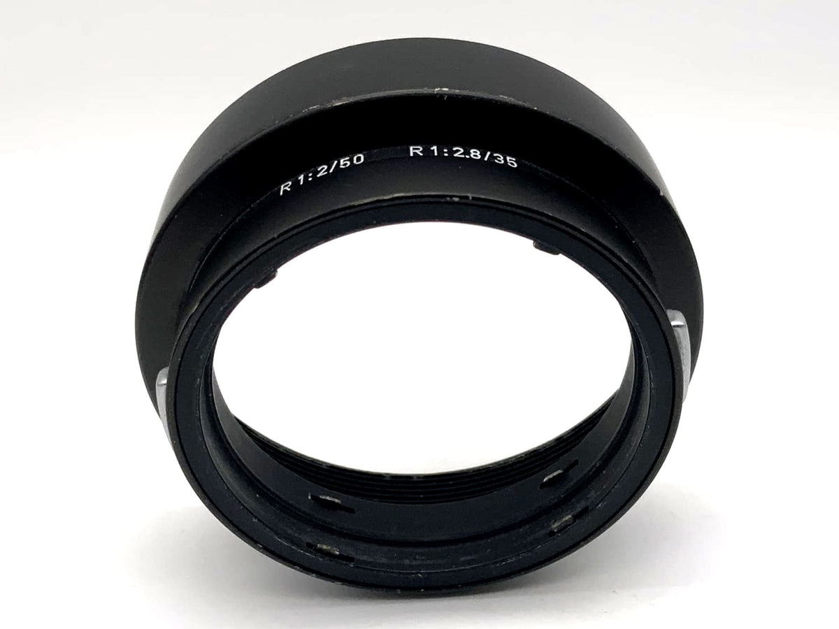 Leica 14164L lens hood, Leitz R1:2/50 R1:2.8/35, metal, sunshade