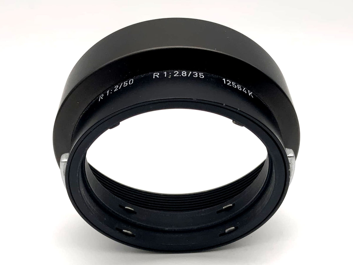 Leica 12564K lens hood, Leitz R1:2/50 R1:2.8/35 metal sunshade