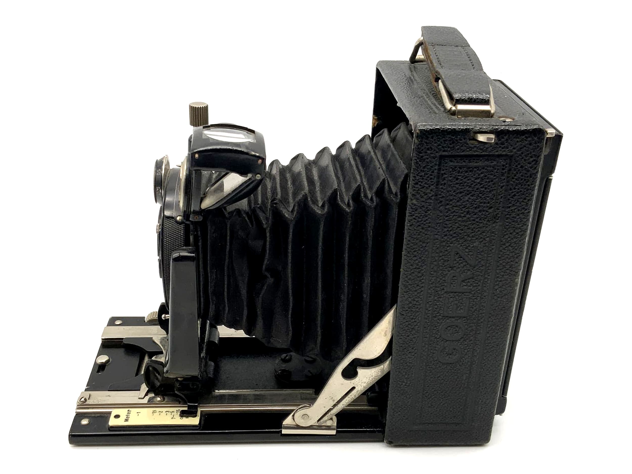 Appareil photo à plaques Goerz avec objectif Tenastigmat 1:6.3 F=12cm 6x9 Tenax Compur