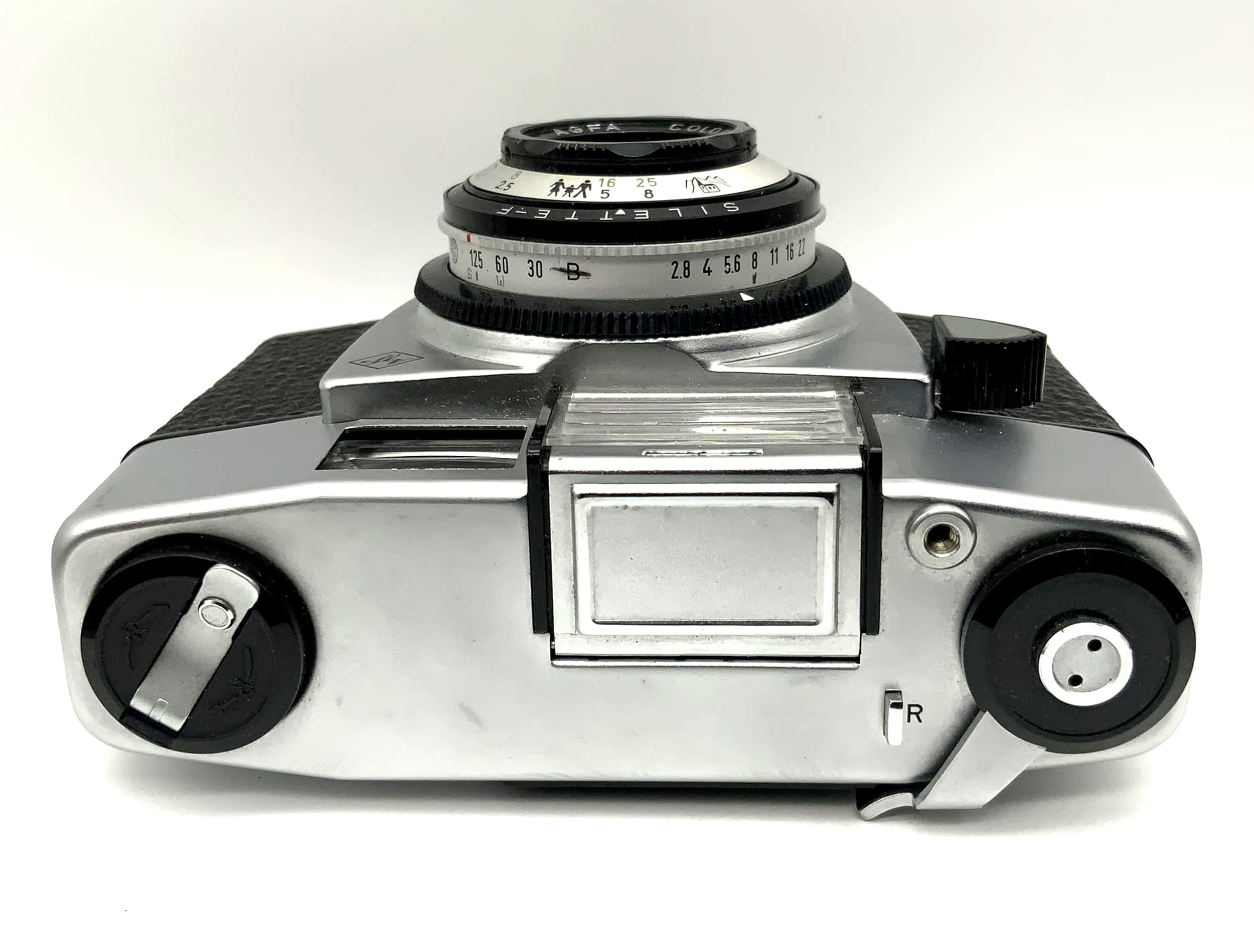 Appareil photo à visée Agfa Silette-F avec objectif Color-Agnar 1:2.8/45, appareil photo analogique Prontor 125
