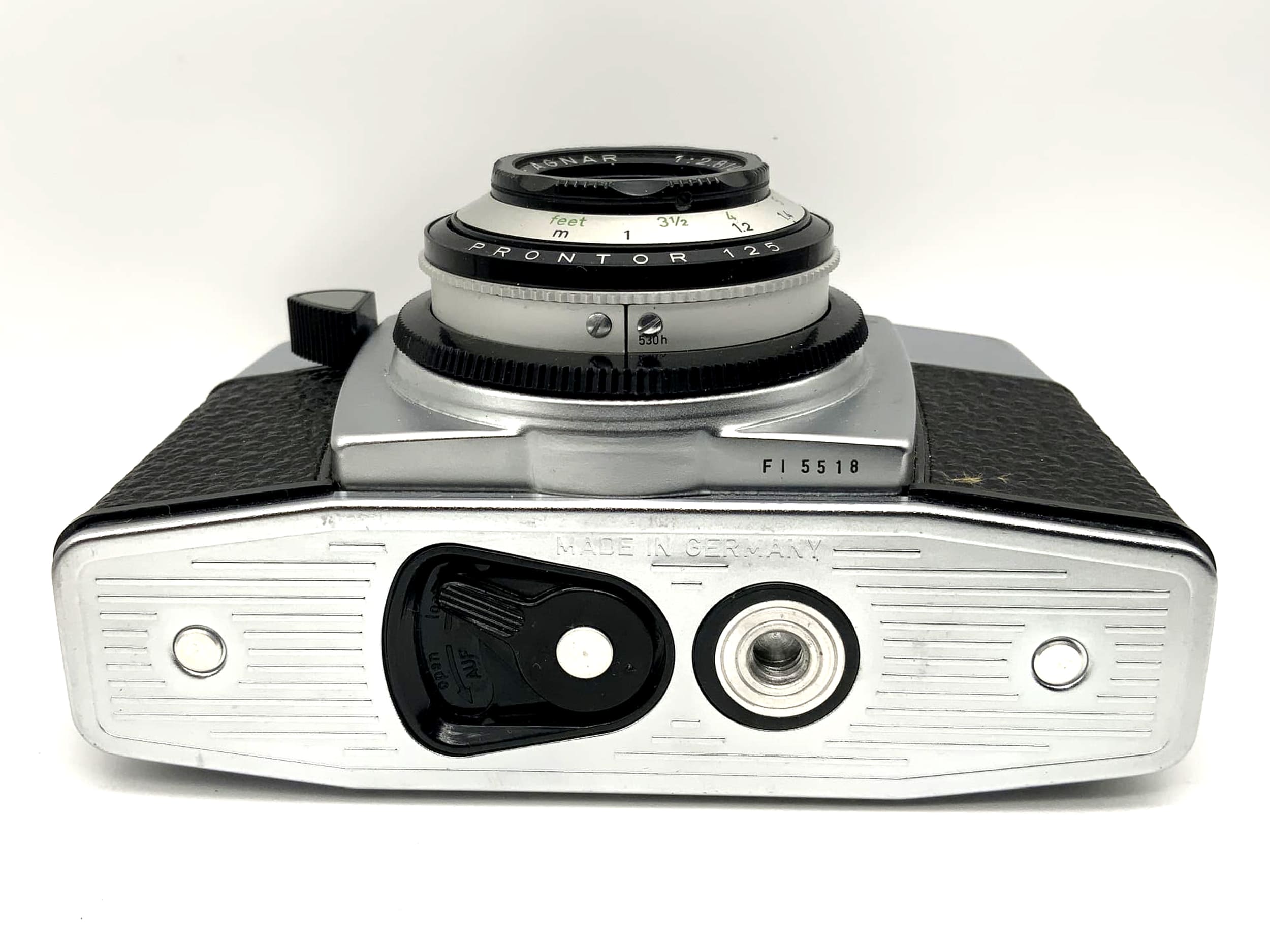 Appareil photo à visée Agfa Silette-F avec objectif Color-Agnar 1:2.8/45, appareil photo analogique Prontor 125