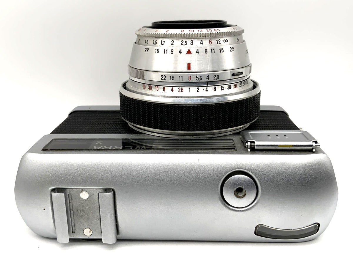 Carl Zeiss Jena Werra 2 viewfinder camera with Tessar 2.8/50 Prestor RVS black