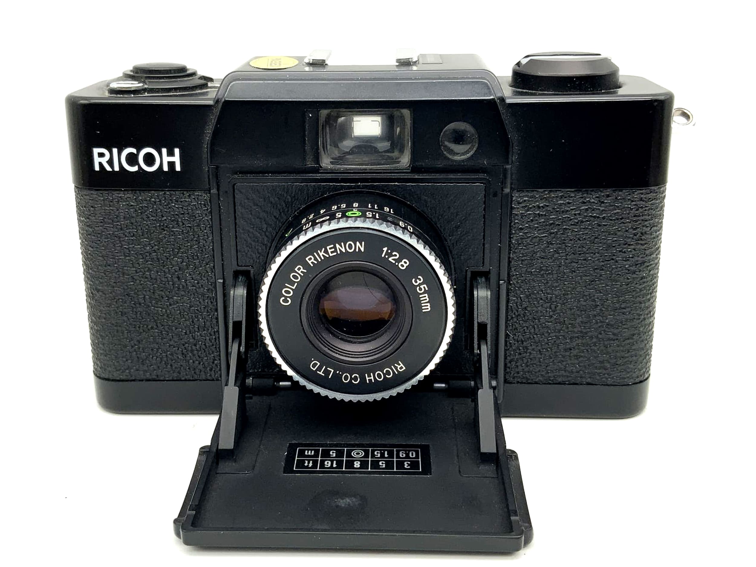 Appareil photo à visée Ricoh FF-1 avec objectif couleur Rikenon F 2.8 f=35mm, appareil photo analogique Point&amp;Shoot