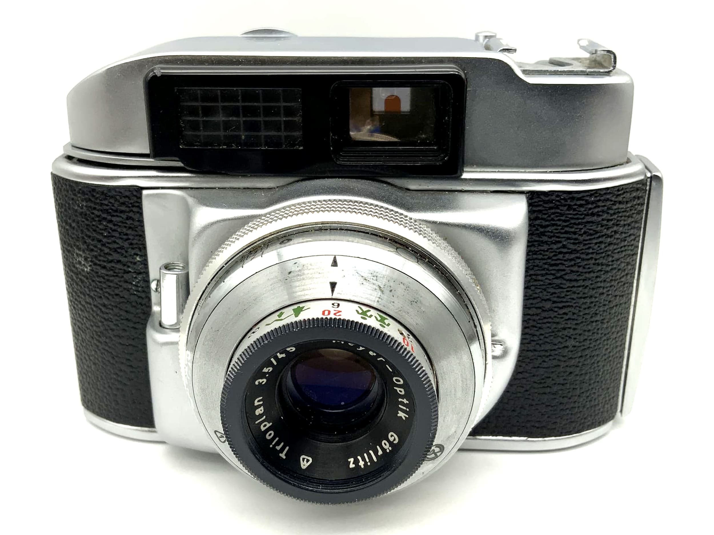 Appareil photo à viseur Beiermatic Juniormat avec objectif Meyer Görlitz Trioplan 3.5/45