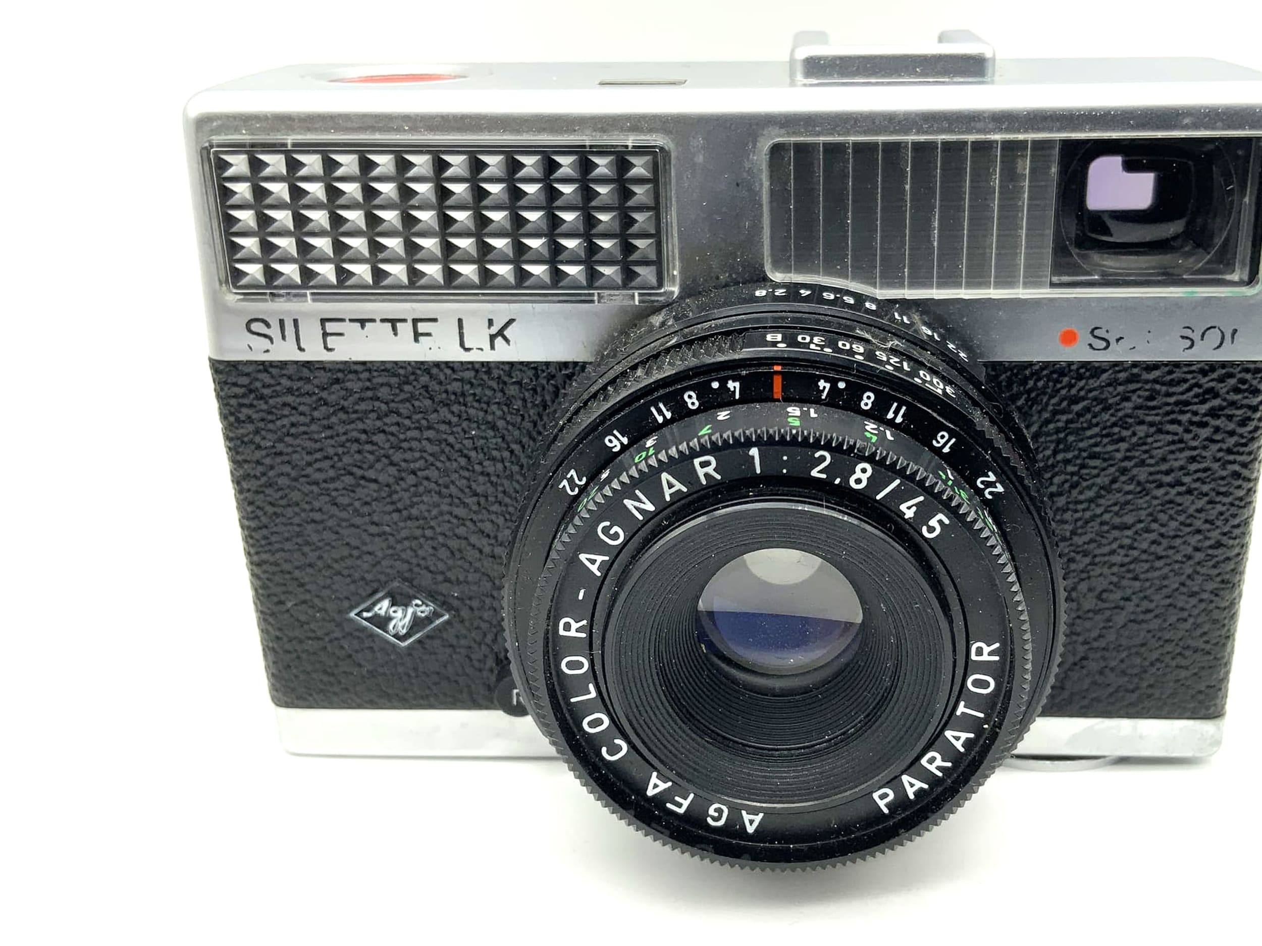 Agfa Silette LK sensor viewfinder camera with Color-Agnar 1:2.8/45 Parator lens