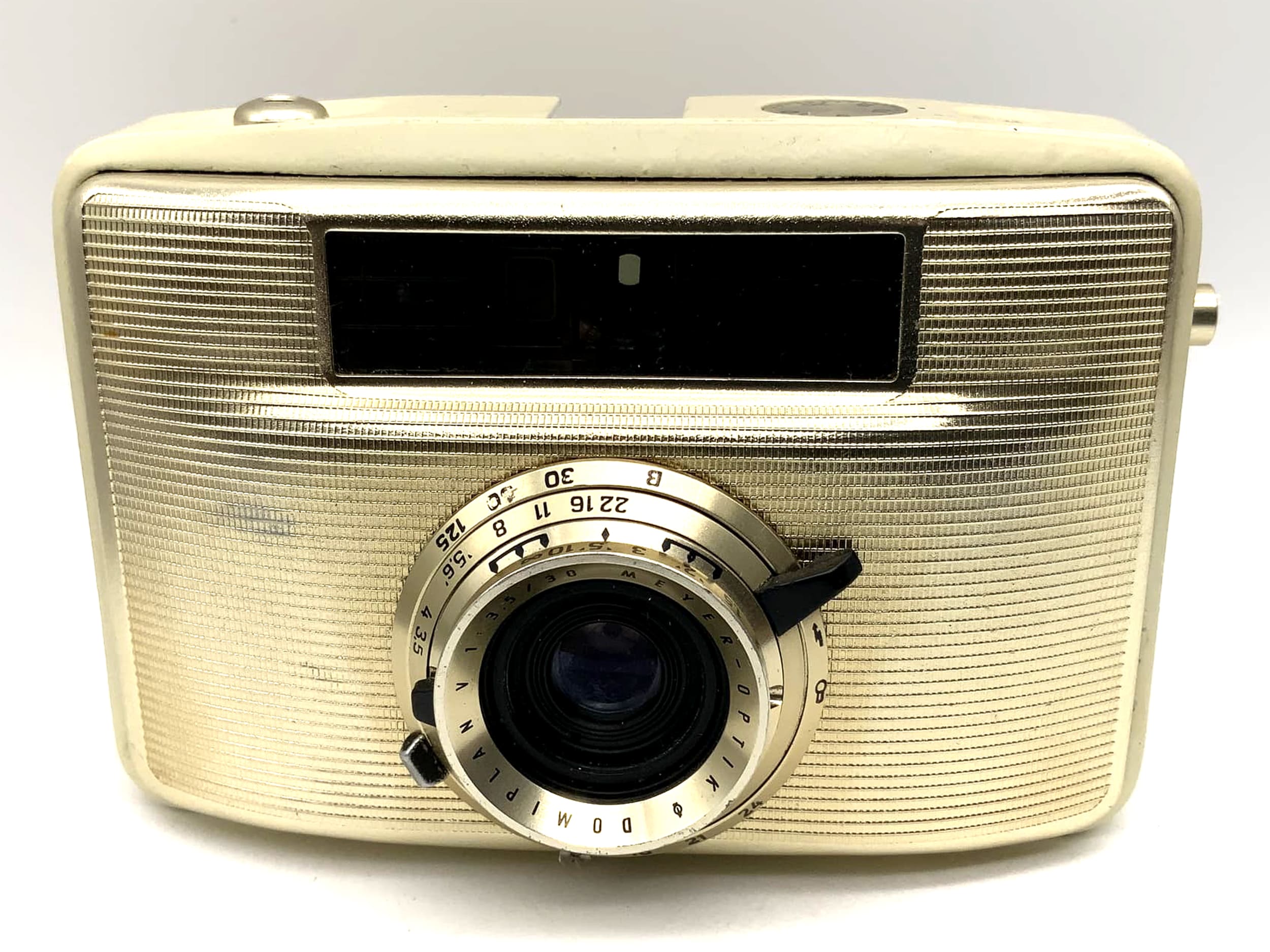 Pentacon Penti II camera Meyer Optik Domiplan V 3.5/30 gold/bege! Beli defective!