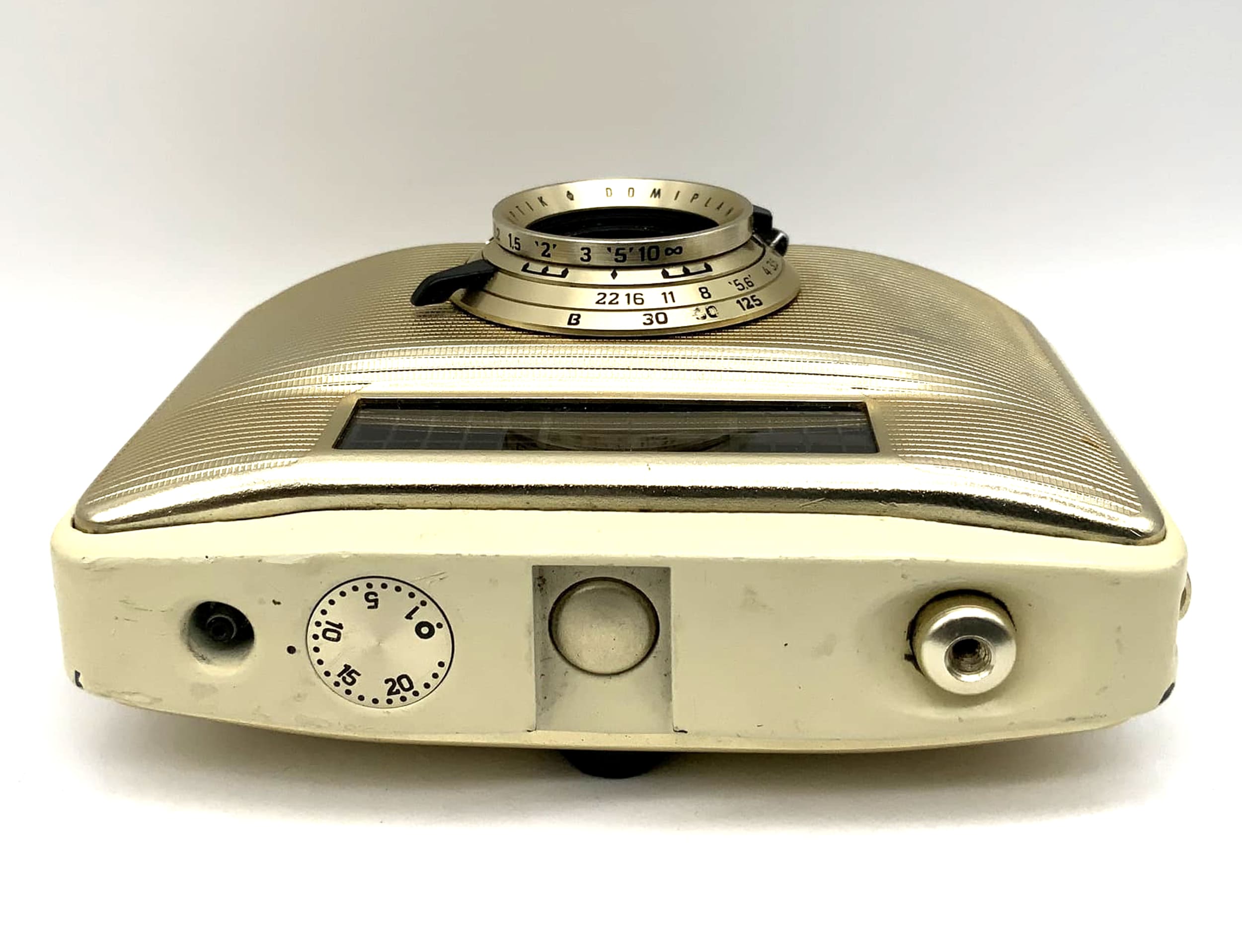 Pentacon Penti II camera Meyer Optik Domiplan V 3.5/30 gold/bege! Beli defective!