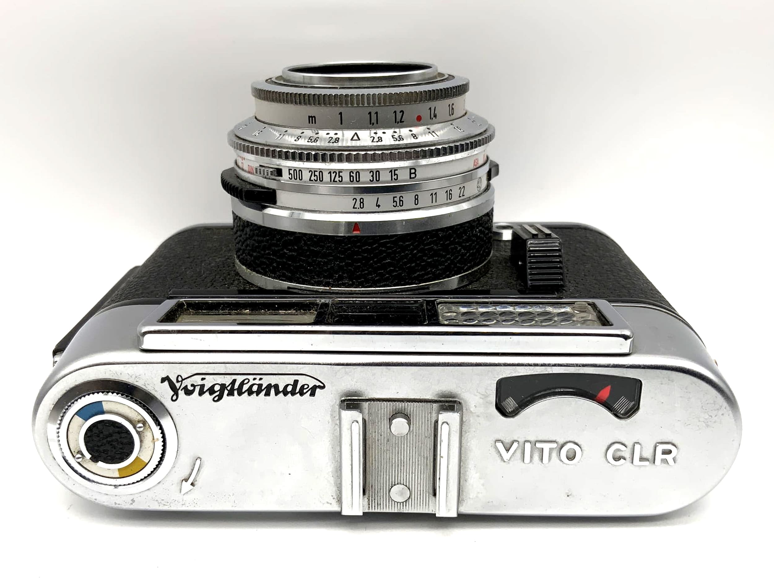 Voigtländer Vito CLR camera with Color Skopar 1:2.8/50 Pronto-LK lens! Light meter defective!