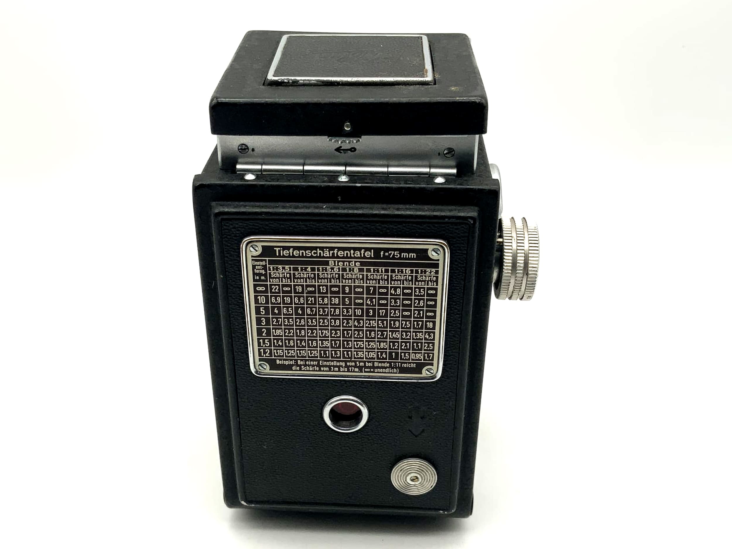 Appareil photo double objectif Welta Reflexiona II TLR avec ROW Pololyt 1:3.5 / 75mm rouge V Vebur