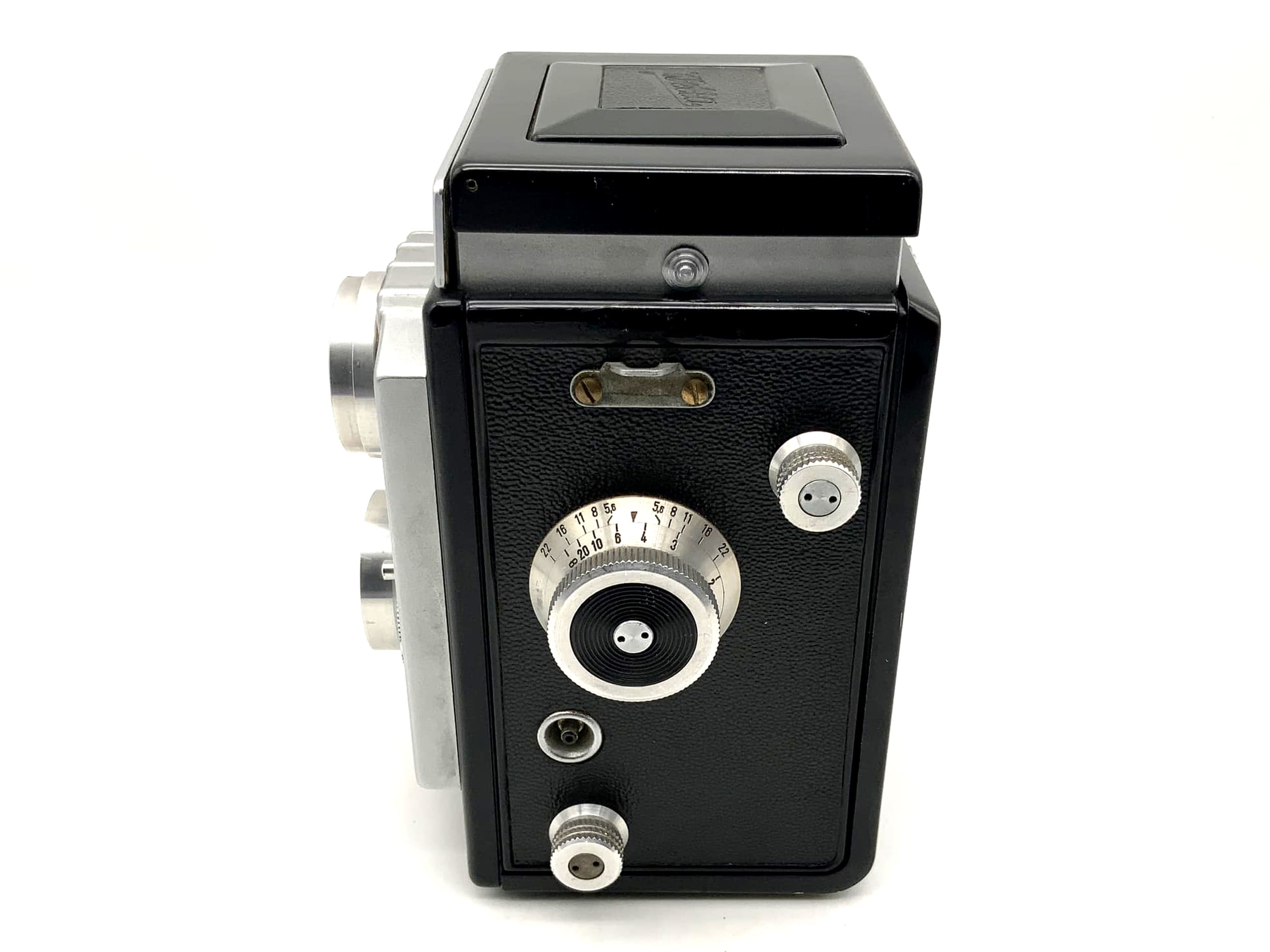 Welta Weltaflex TLR avec objectif E.Ludwig Meritar 1:3.5 / 75 mm rouge V Vebur reflex bi-objectif