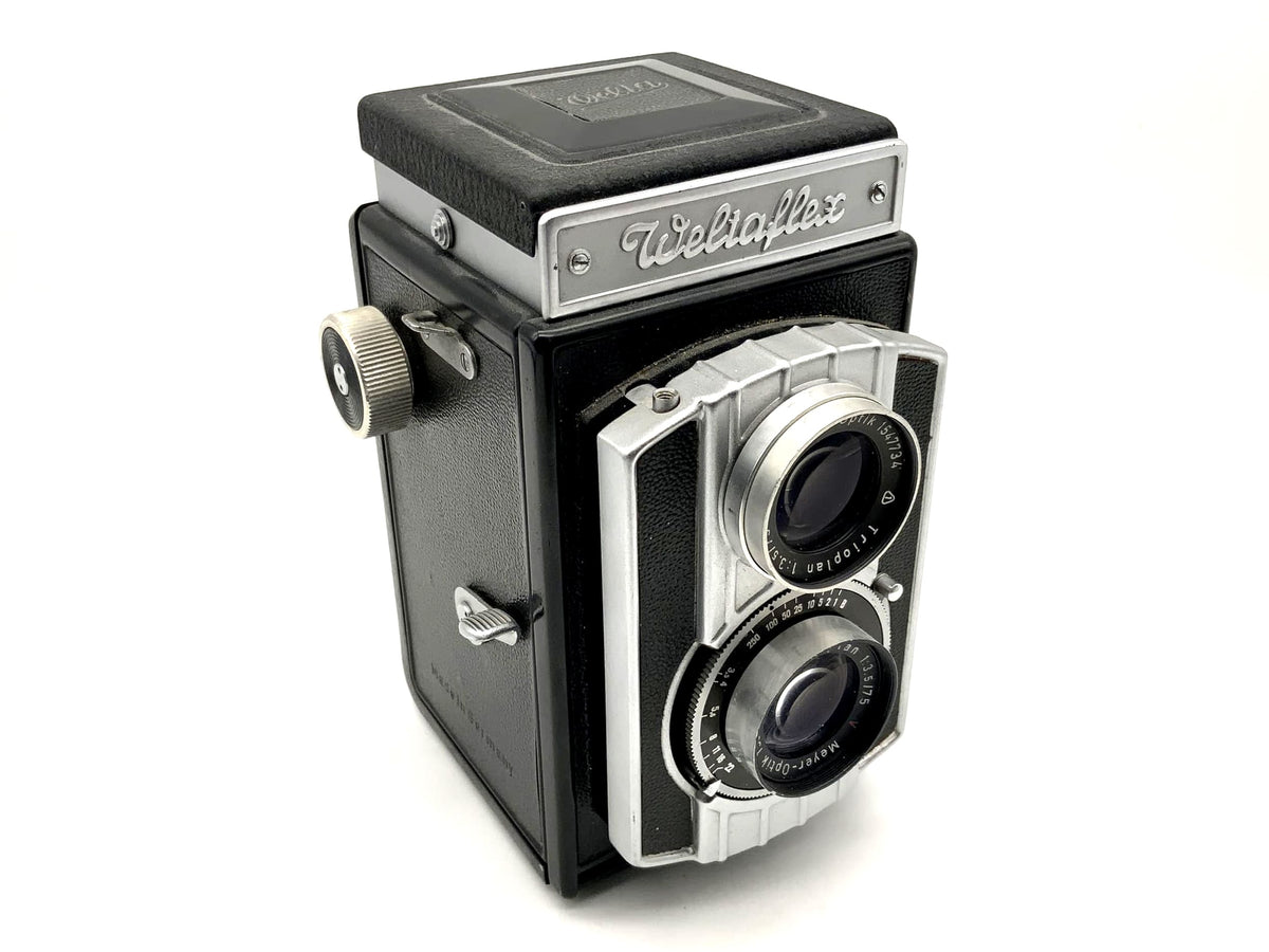 Welta Weltaflex TLR with Meyer Optik Trioplan 1:3.5/75mm red V Vebur twin-lens reflex