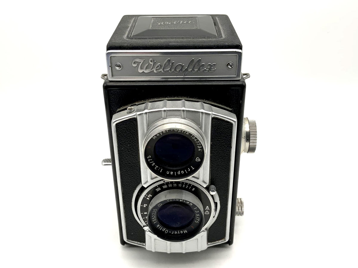 Welta Weltaflex TLR with Meyer Optik Trioplan 1:3.5/75mm red V Vebur twin-lens reflex