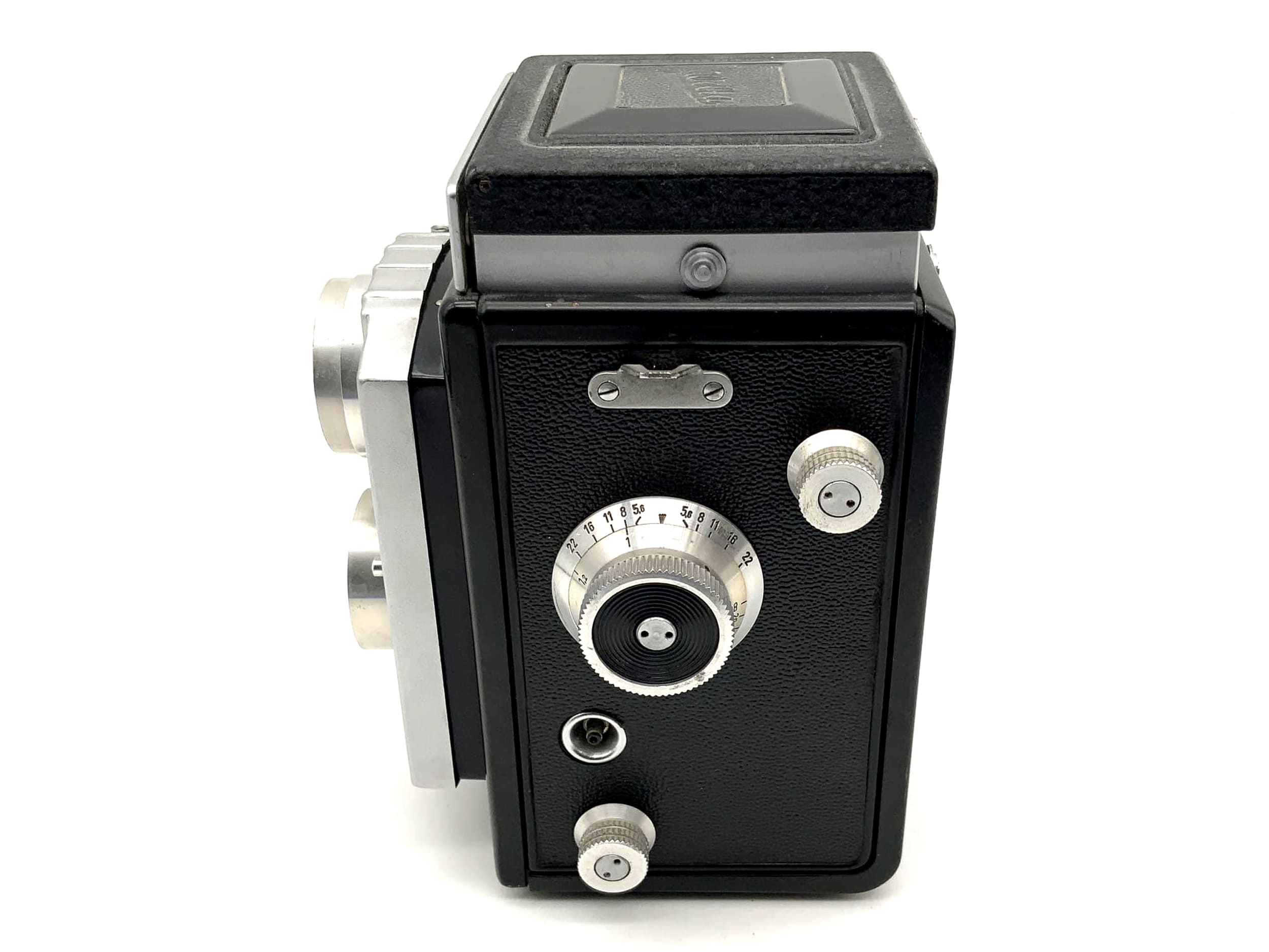Welta Weltaflex TLR avec objectif bi-objectif Meyer Optik Trioplan 1:3.5/75mm rouge V Vebur
