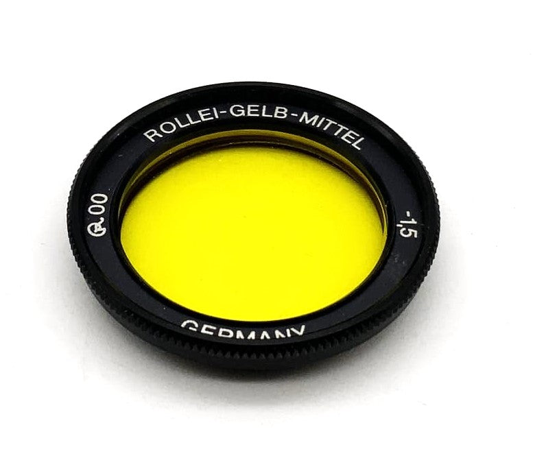 Filtre de couleur jaune moyen Rollei -1,5 24 mm pour Rollei 35 (R00)
