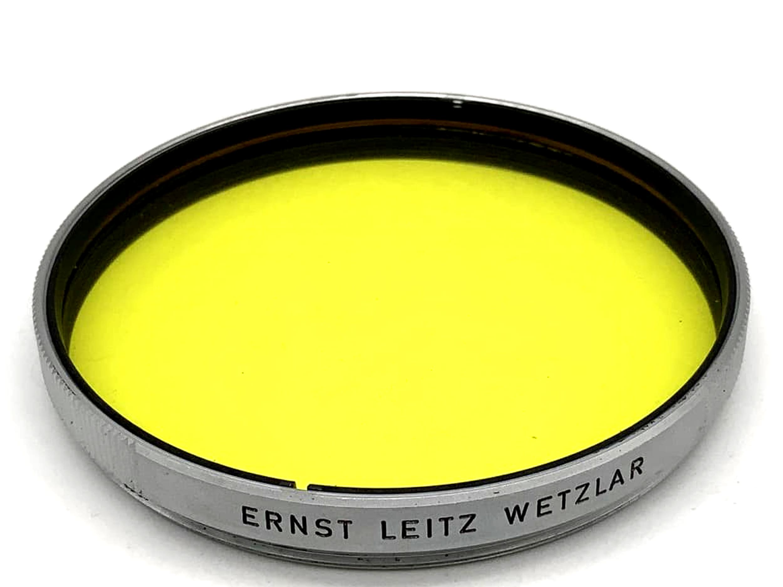 Filtre de couleur chromé jaune Leitz E58 pour Leica Summarex (58 mm)