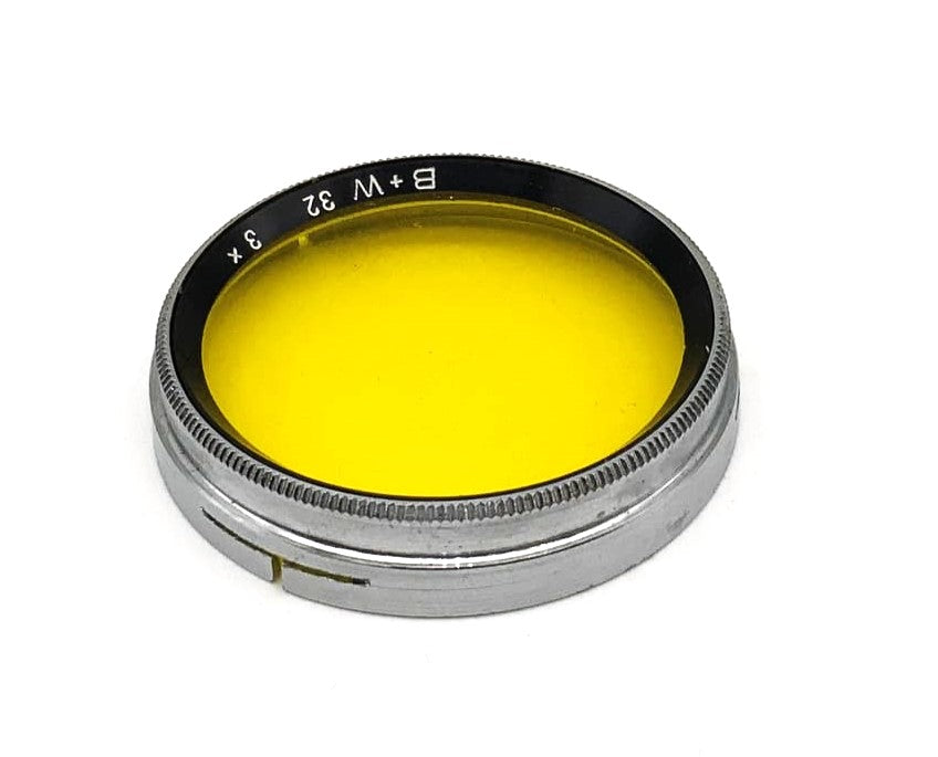 Filtre de couleur B+W 32 3x Jaune Filtre jaune à enfiler (32 mm)