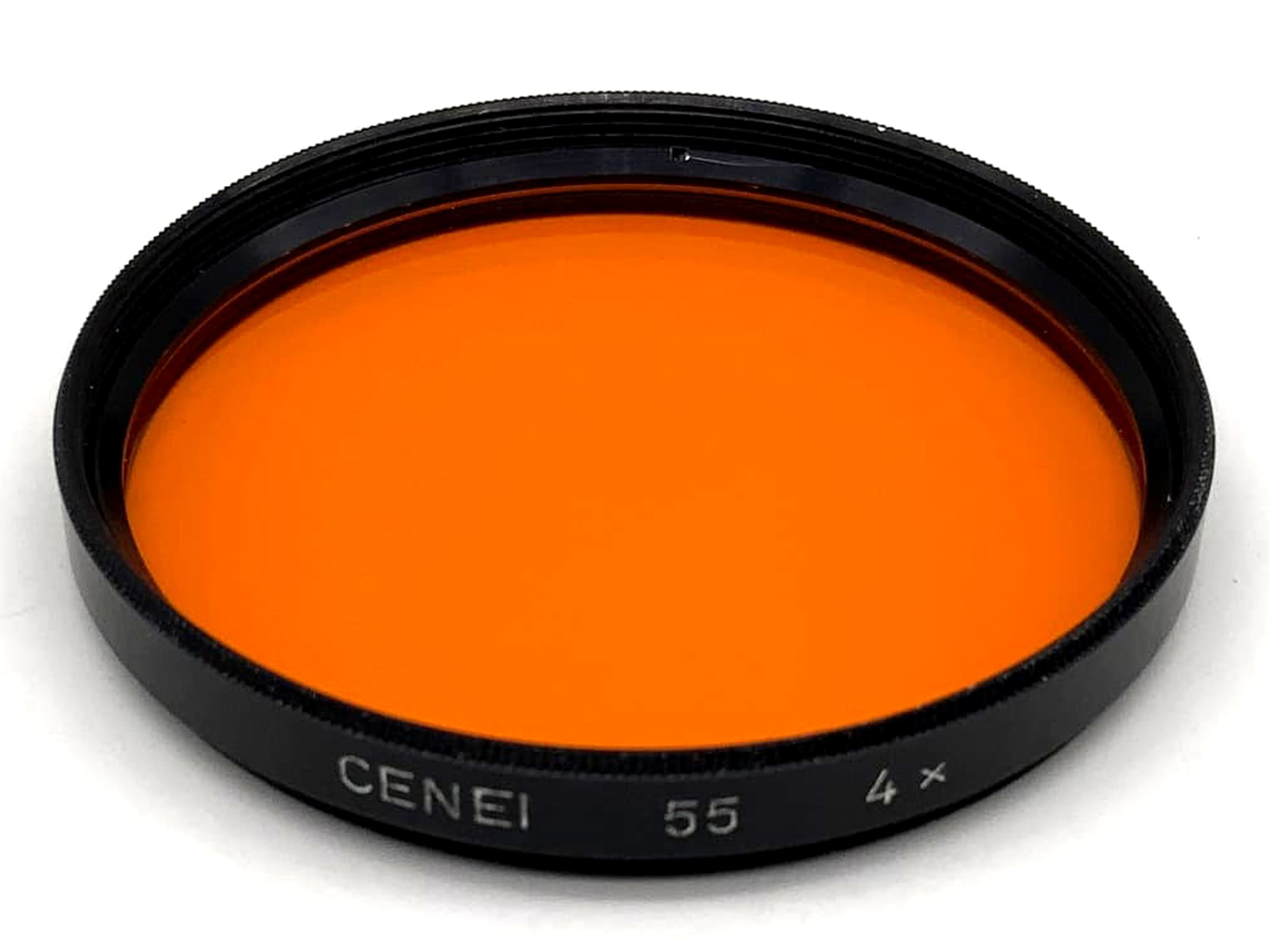 Filtres orange Cenei, lot de 4, circulaires 55 mm, filetage M55