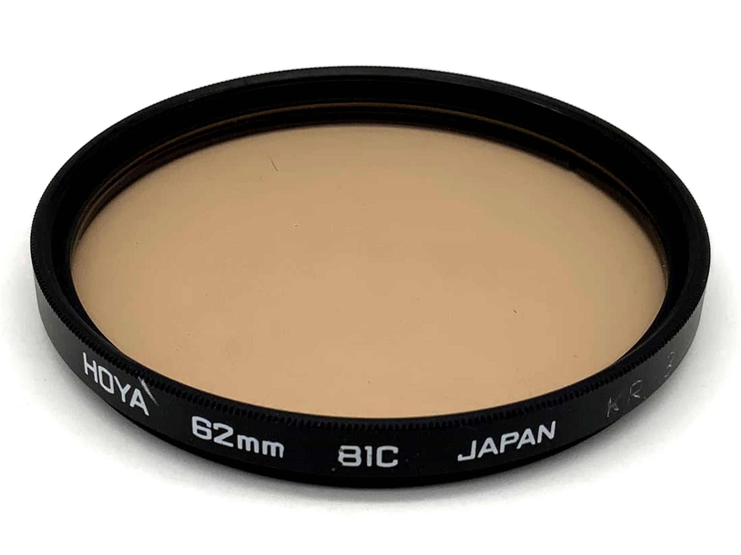 Filtre correcteur Hoya 81C, filtre circulaire de 62 mm, filetage M62