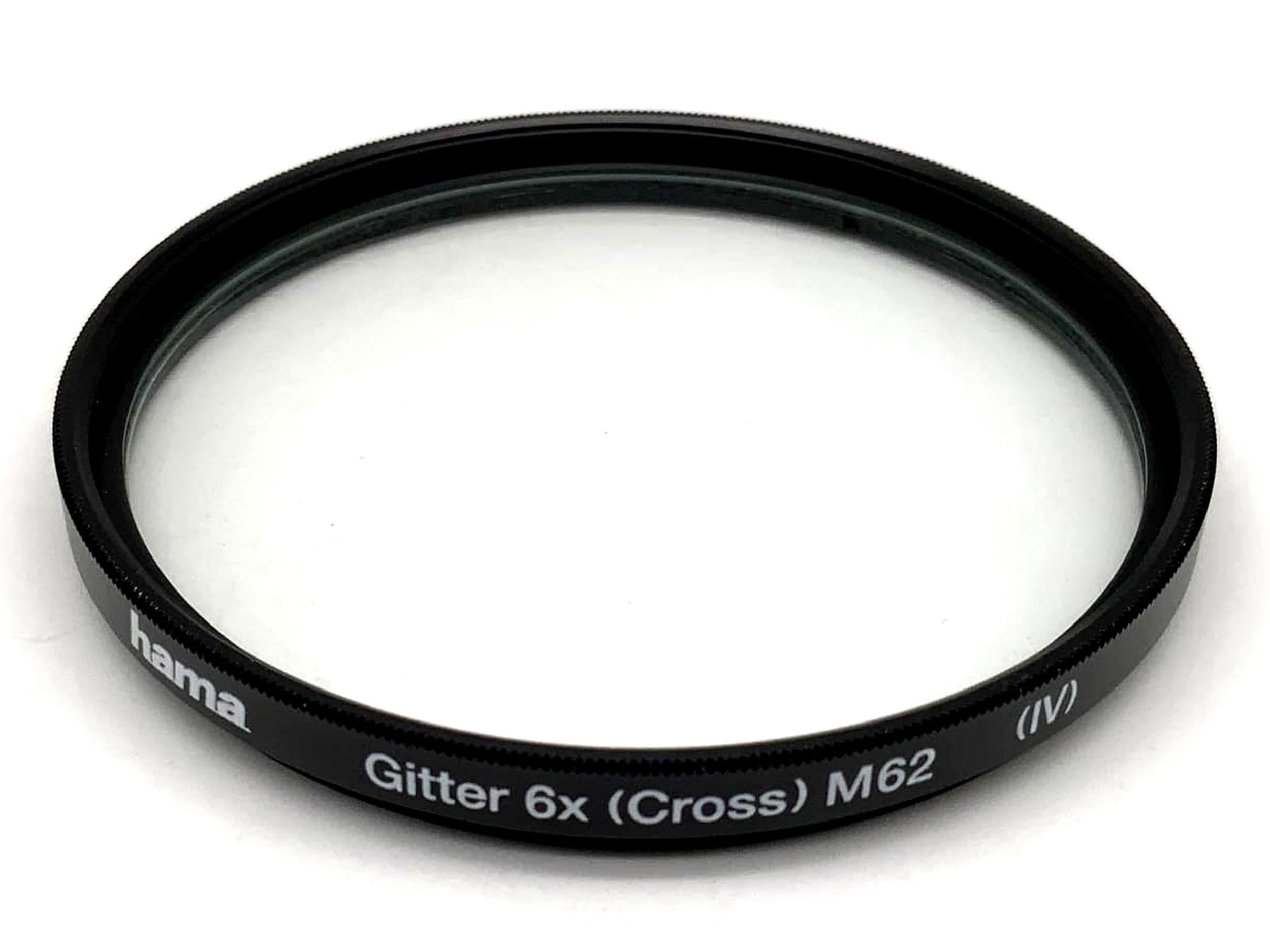 Filtre Hama Grid 6x (Croix) (IV) 62 mm, filetage circulaire M62
