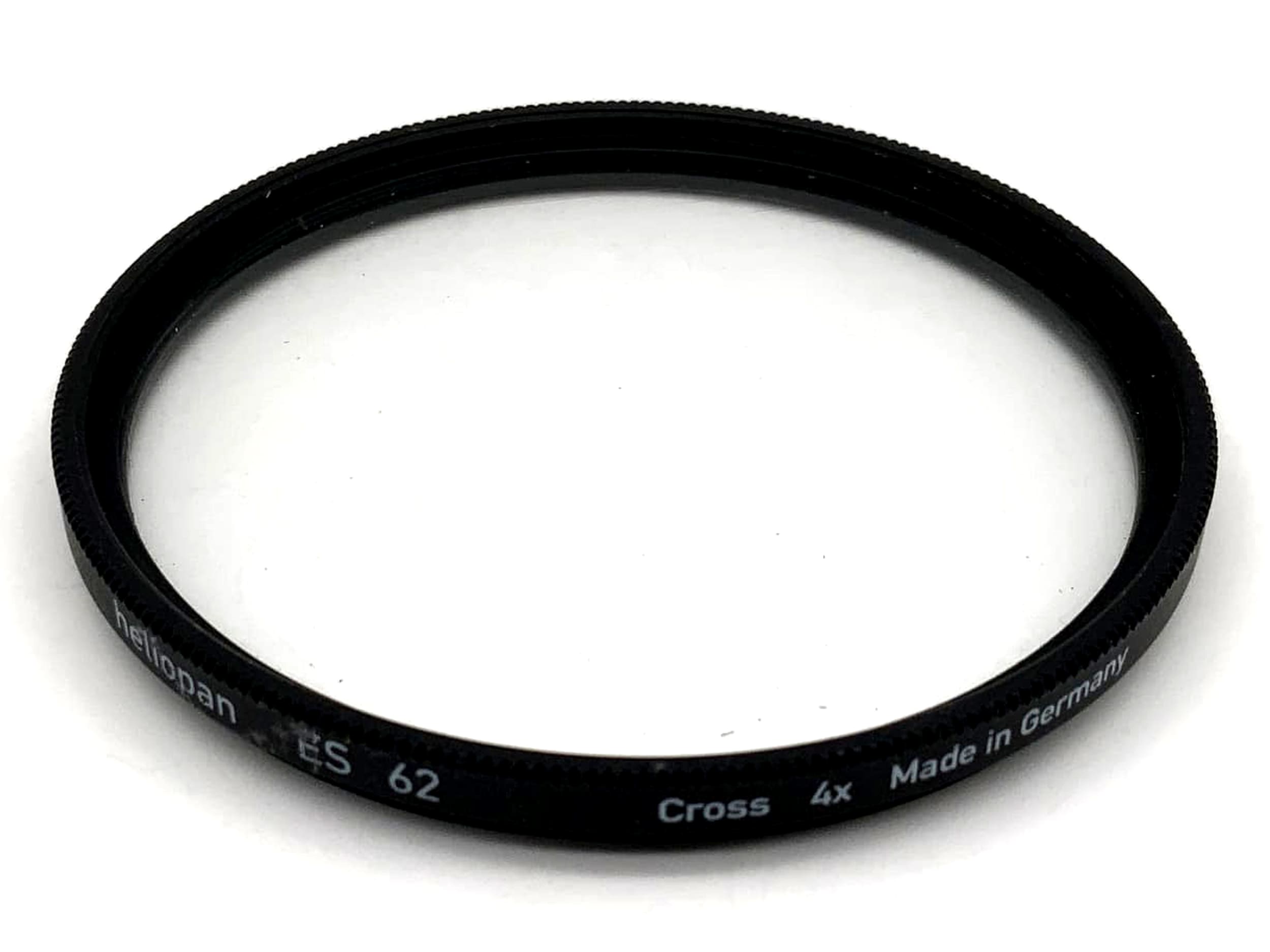 Filtre Heliopan Cross ES62, filtre à grille 4x, filetage 62 mm M62