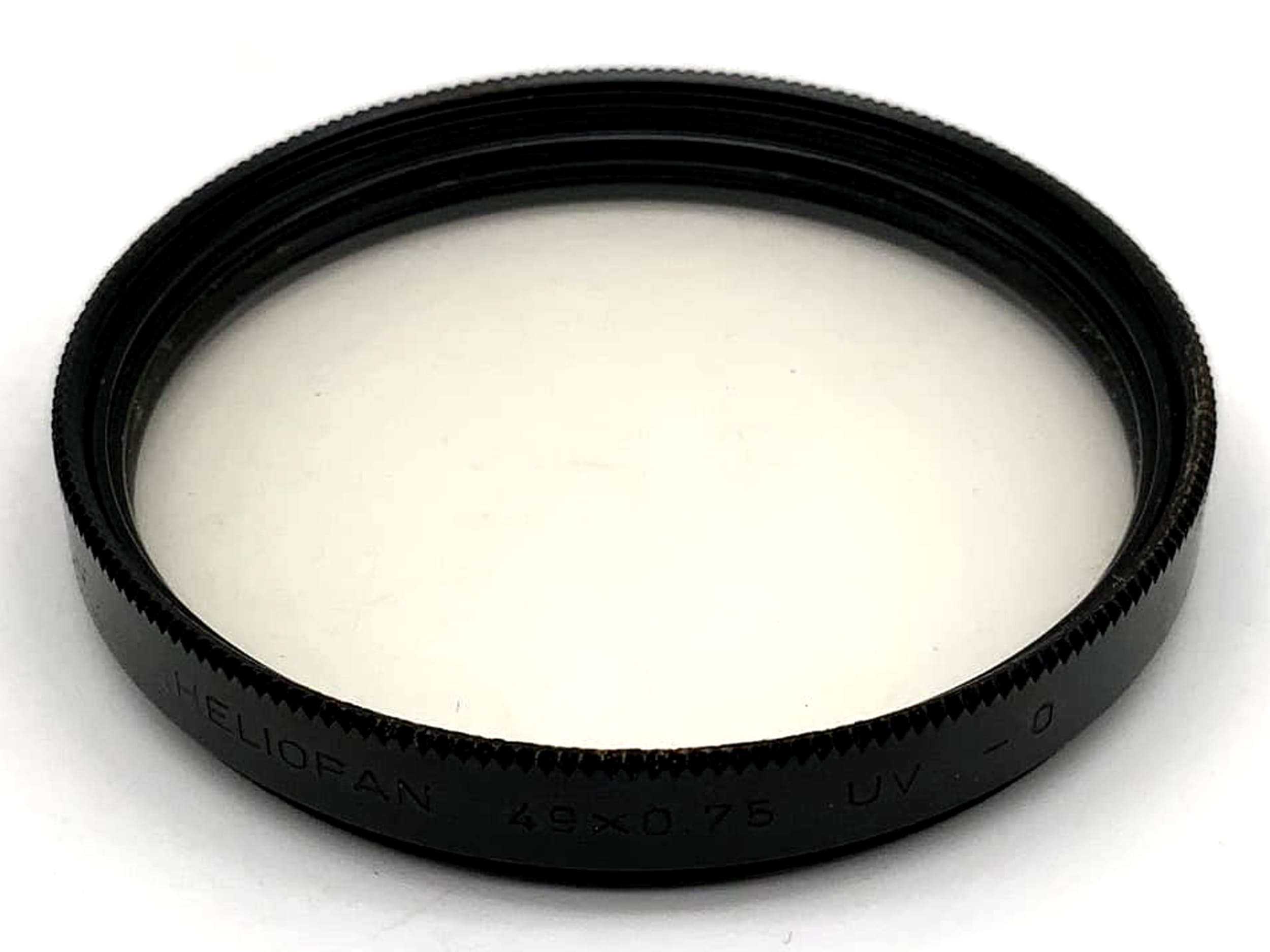 Filtre UV-0 Heliopan 49x0,75, filetage circulaire M49 mm