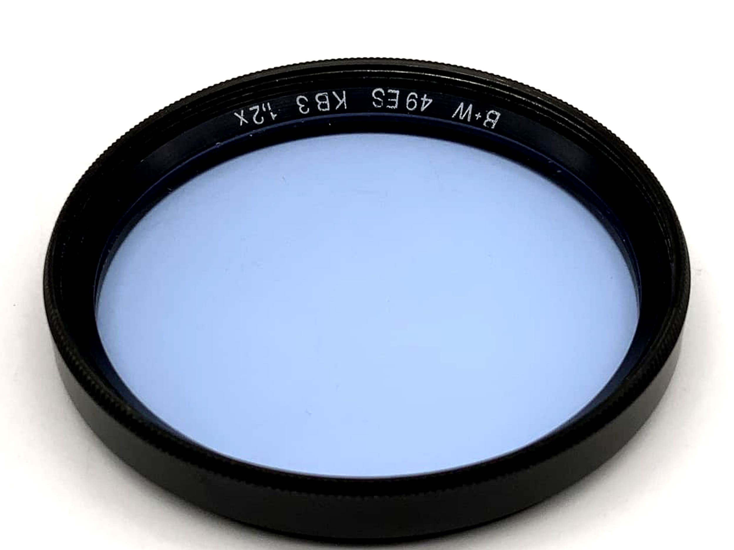 Filtre de couleur bleu B+W KB3 1,2x, filtre bleu circulaire 49 mm, filetage M49