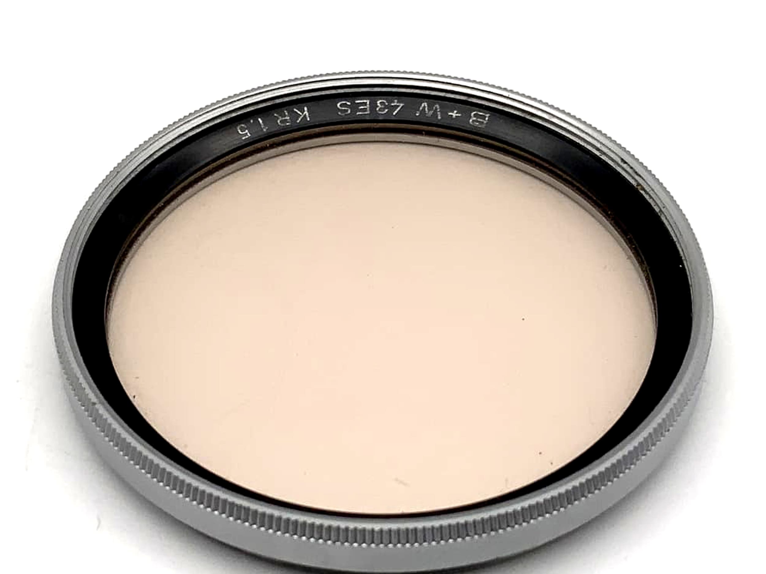 Filtre correcteur B+W KR1.5, circulaire 43 mm, filetage M43