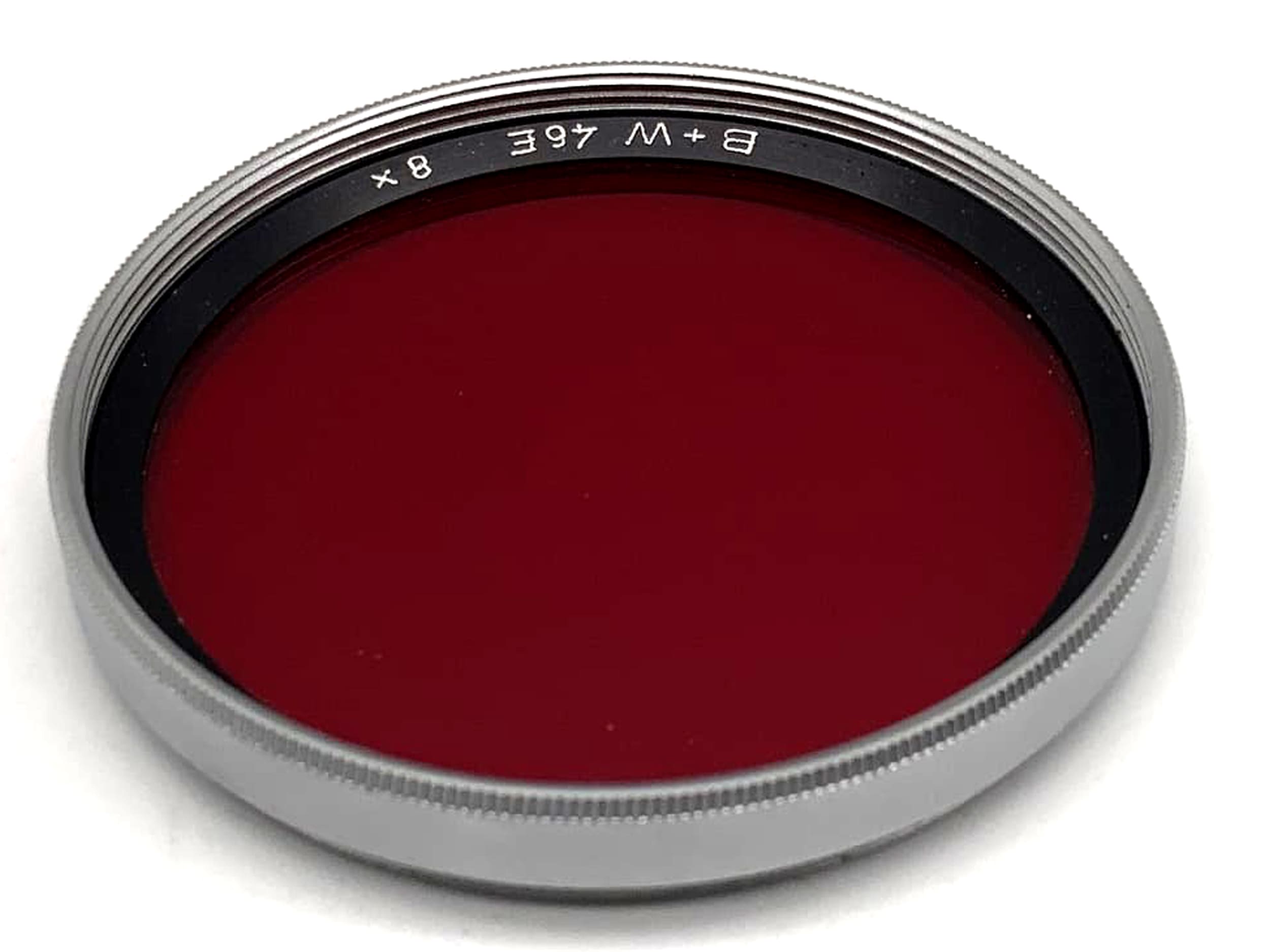 Filtre de couleur B+W 8x Rouge Filtre rouge 46 mm Filetage circulaire M46