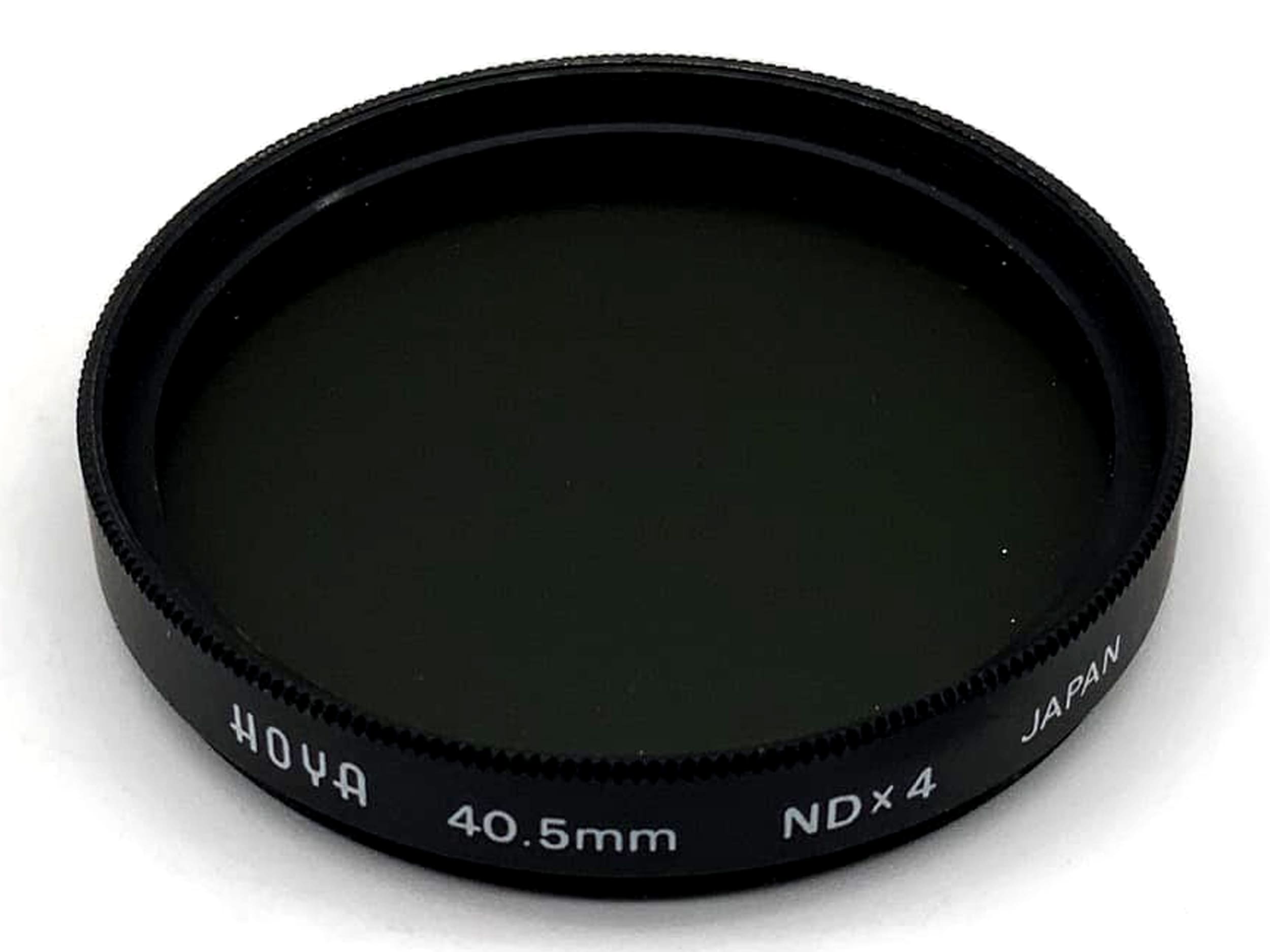 Filtre gris Hoya ND x4, circulaire de 40,5 mm, filetage M40