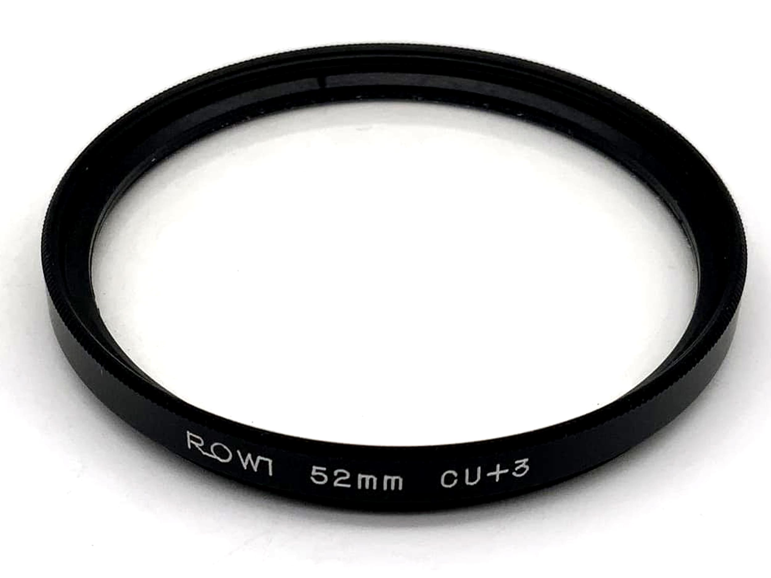 Filtre macro Rowi Close-Up CU+3, filetage circulaire 52 mm, M52