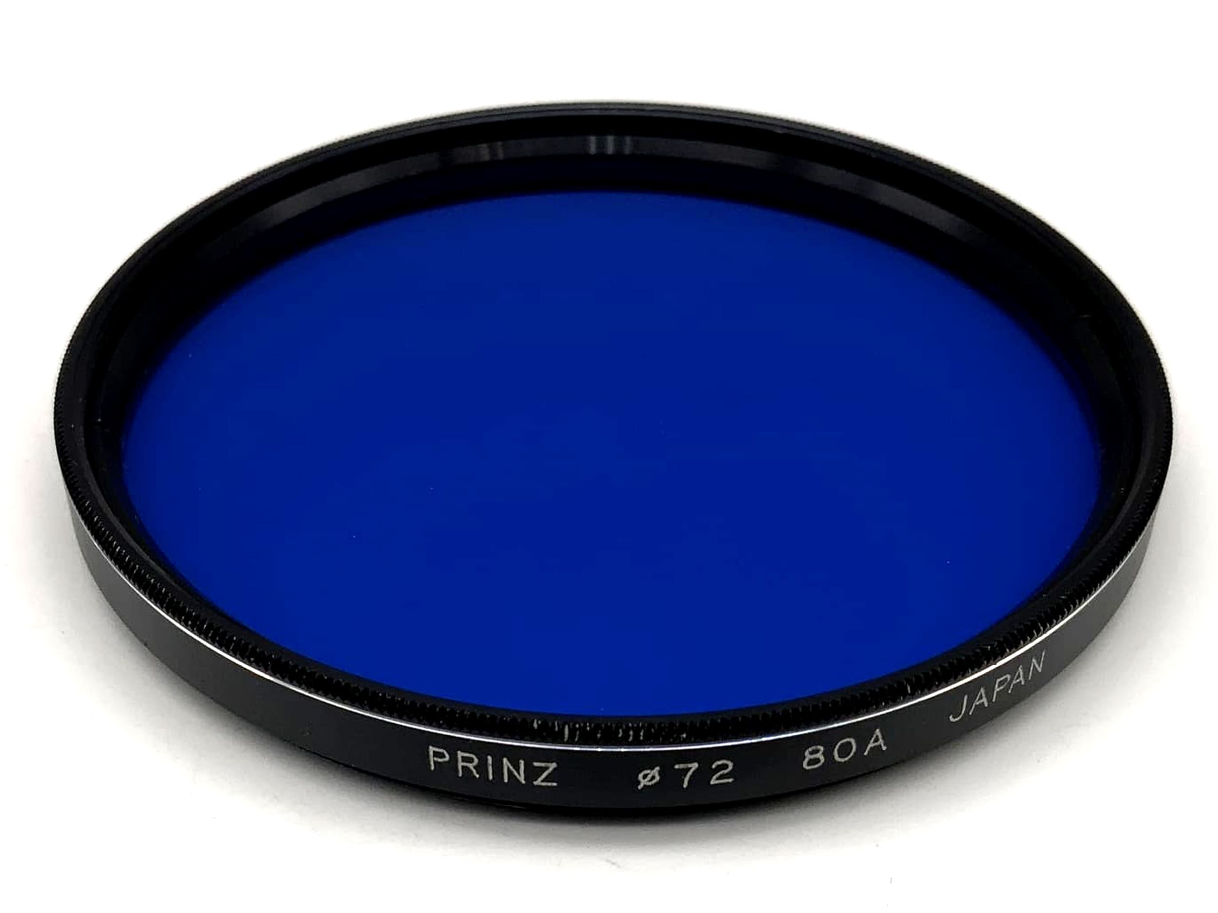 Filtre bleu Prinz 80A, filetage de filtre 72 mm M72