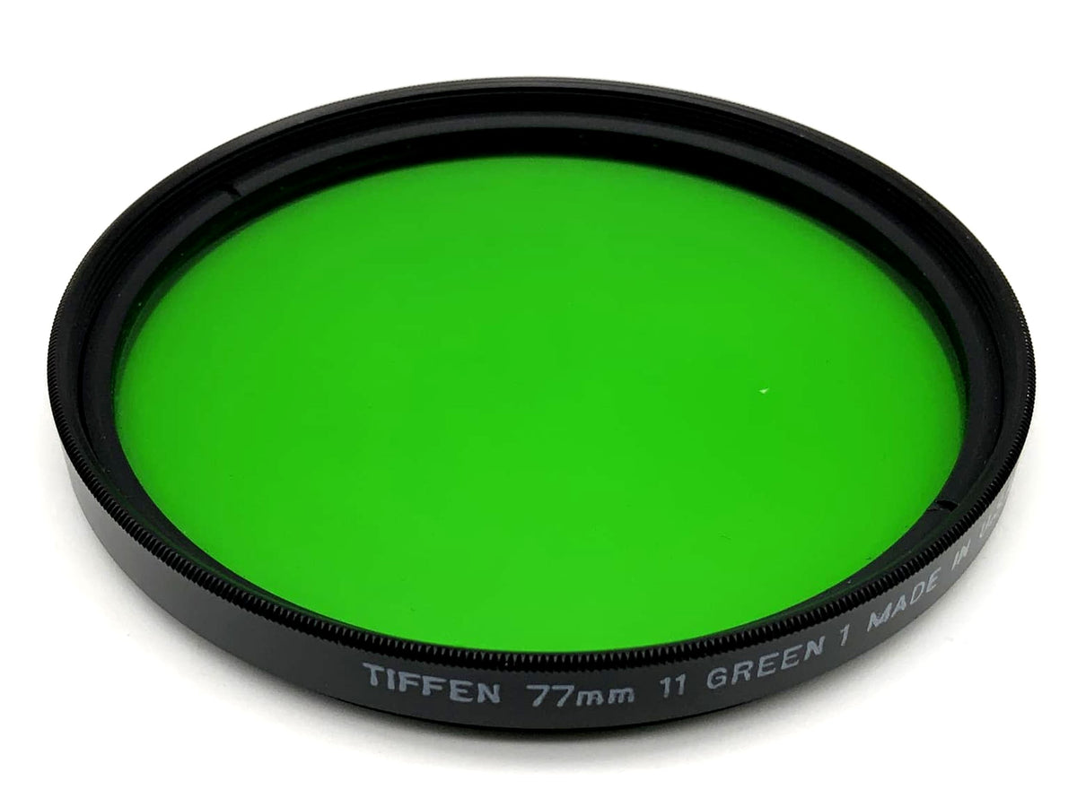 Filtre de couleur Tiffen 11 verts, 1 filtre vert, filetage circulaire 77 mm M77