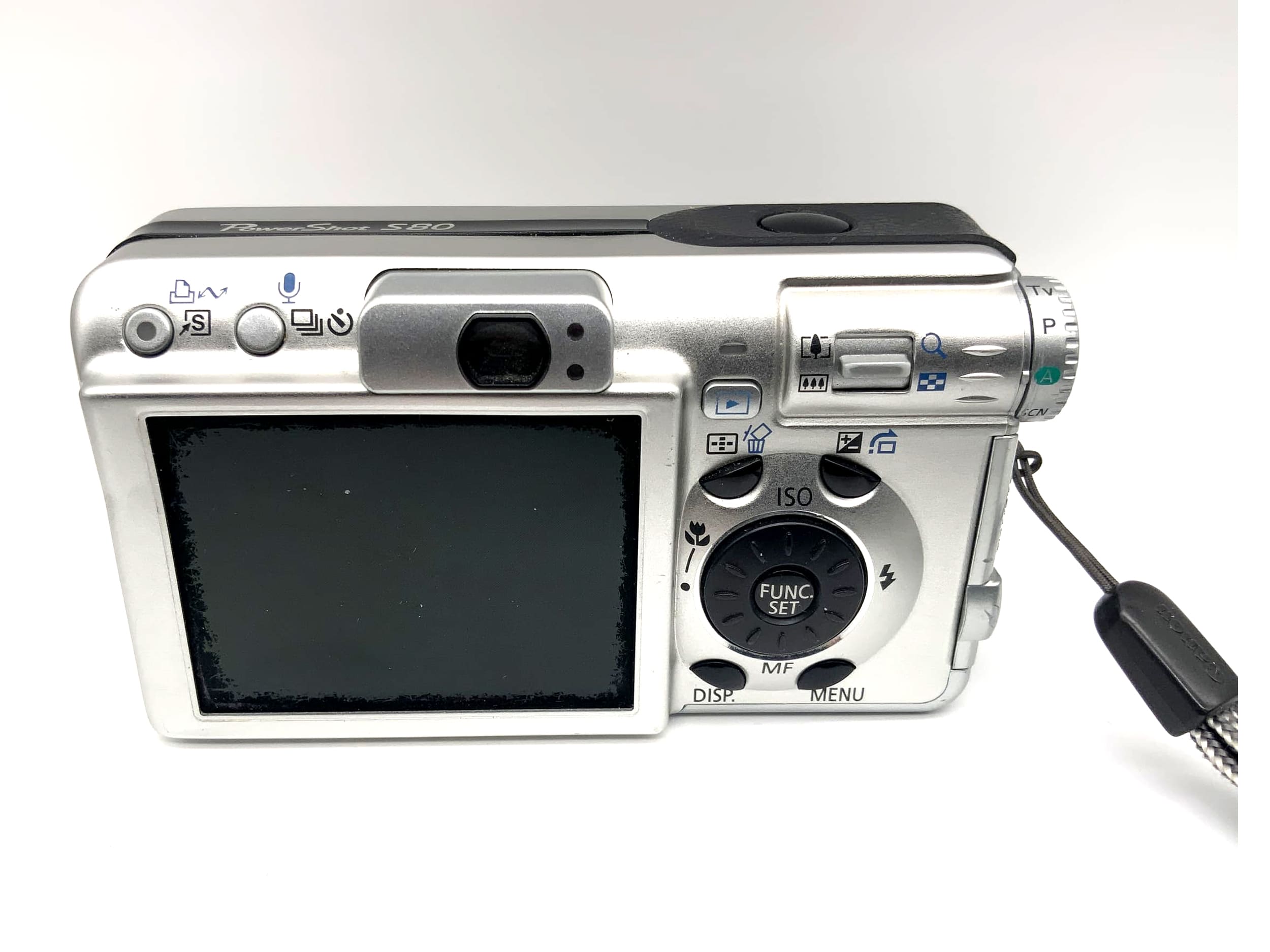 Canon PowerShot S80 avec objectif zoom 3,6x 5,8-20,7 mm f/2,8-5,3 8 MP, autofocus IA